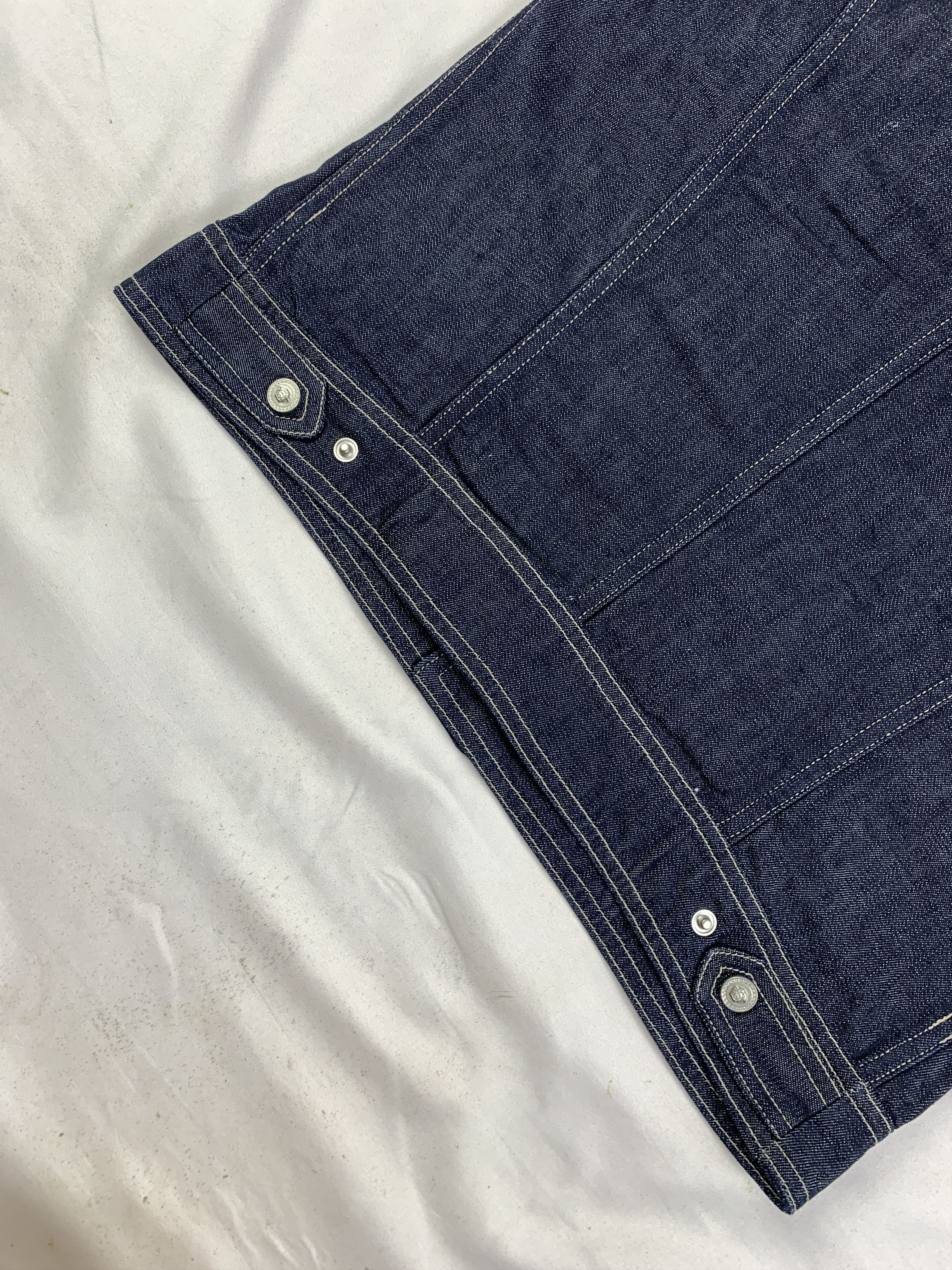 Versace Jeans Couture Versace Jeans Couture Indigo Snap Jeans Vest (M) Size M / US 6-8 / IT 42-44 - 12 Thumbnail