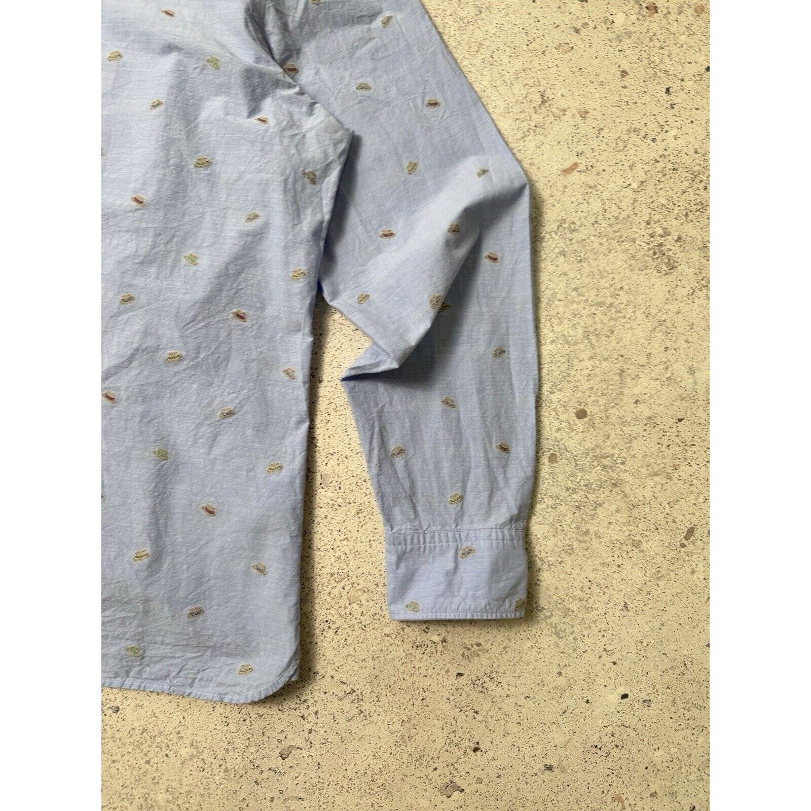 Hackett Hackett London Men Blue Hat Pattern Button Up Shirt Size XXL Size US XXL / EU 58 / 5 - 9 Thumbnail
