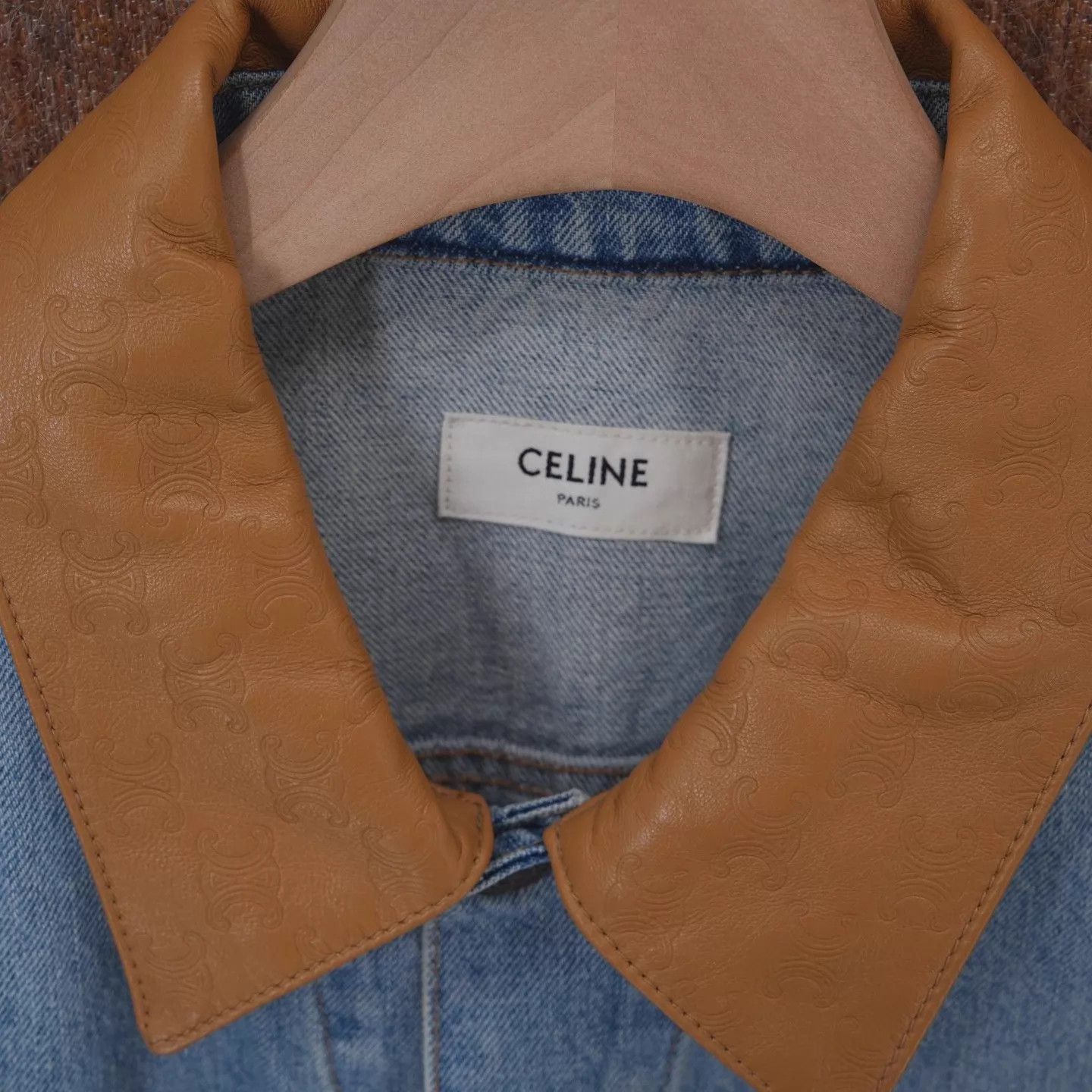 Celine Celine Washed Utility Leather Trim Denim Jkt S NWT Size US S / EU 44-46 / 1 - 3 Thumbnail