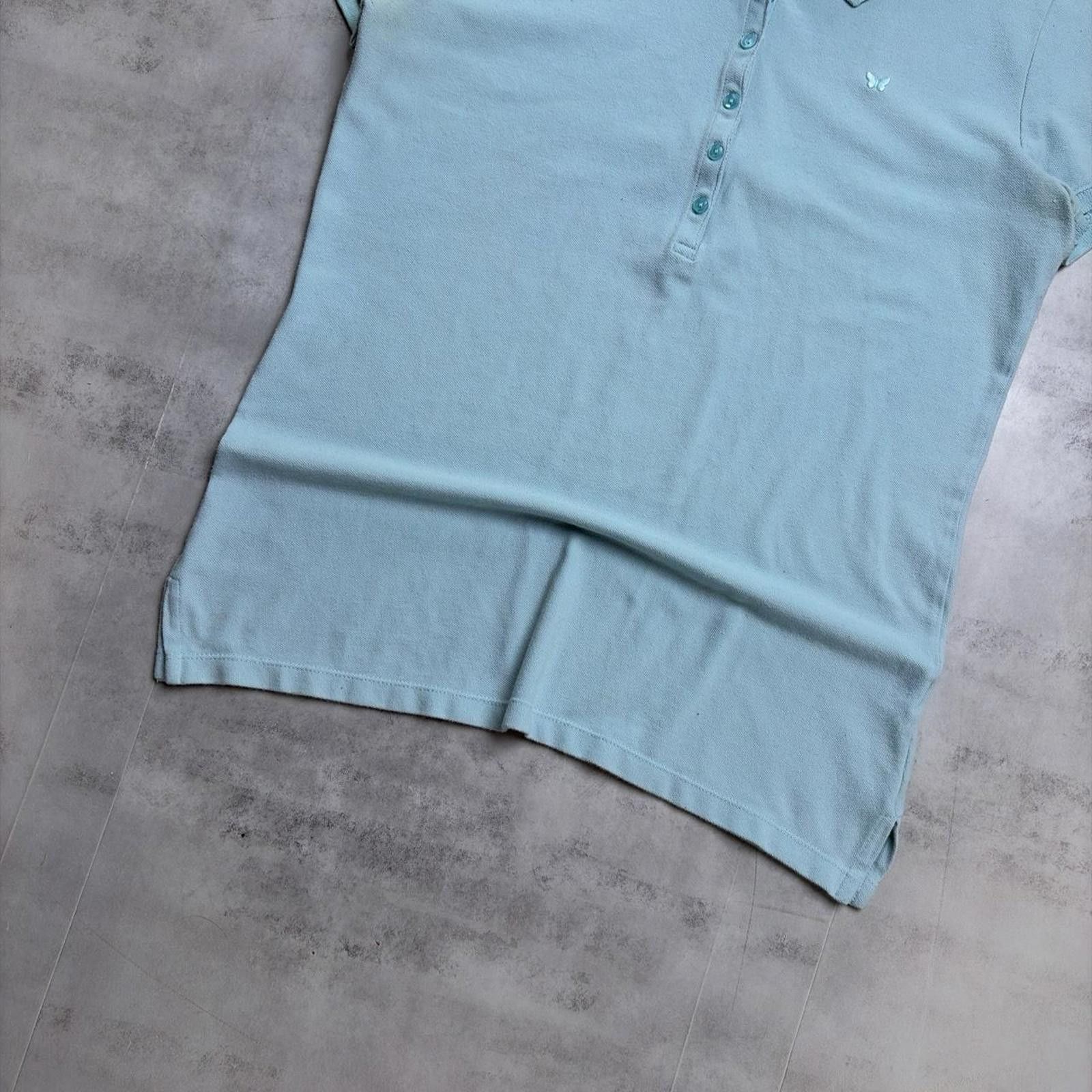 Aeropostale Y2K Light Blue Aeropostale Grunge Skater Polo Shirt Size XL / US 12-14 / IT 48-50 - 4 Thumbnail