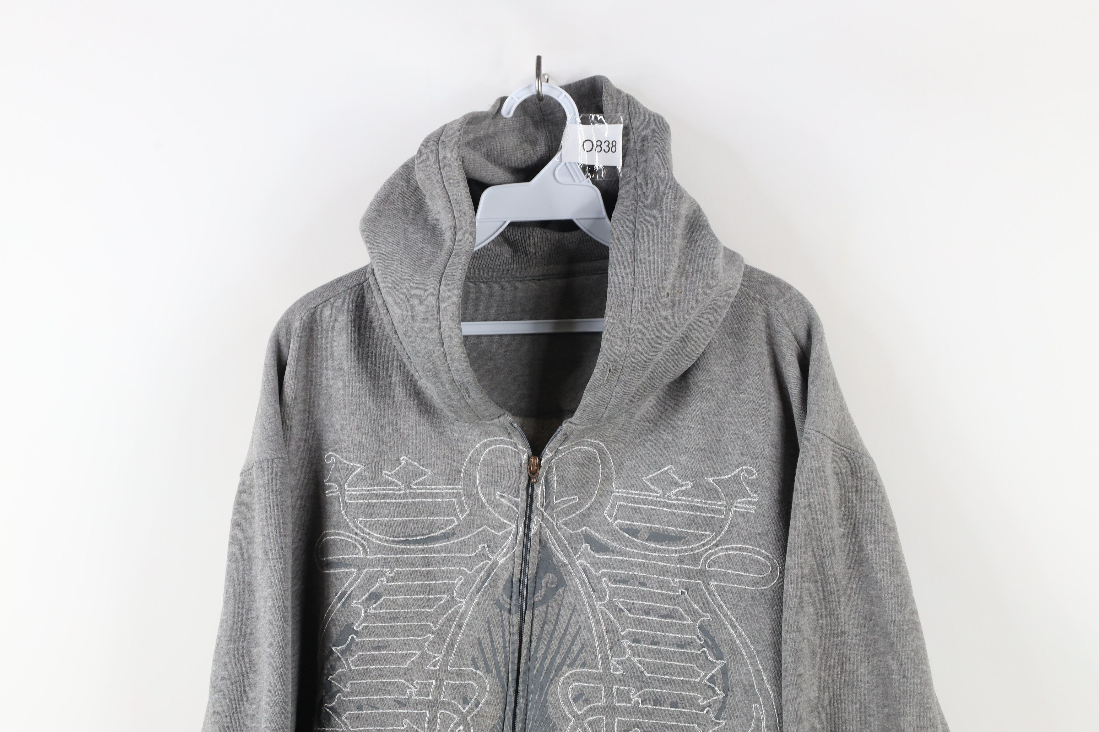 Southpole × Vintage Vintage 90s Y2K Southpole UFC MMA Full Zip Hoodie Gray Size US L / EU 52-54 / 3 - 2 Thumbnail
