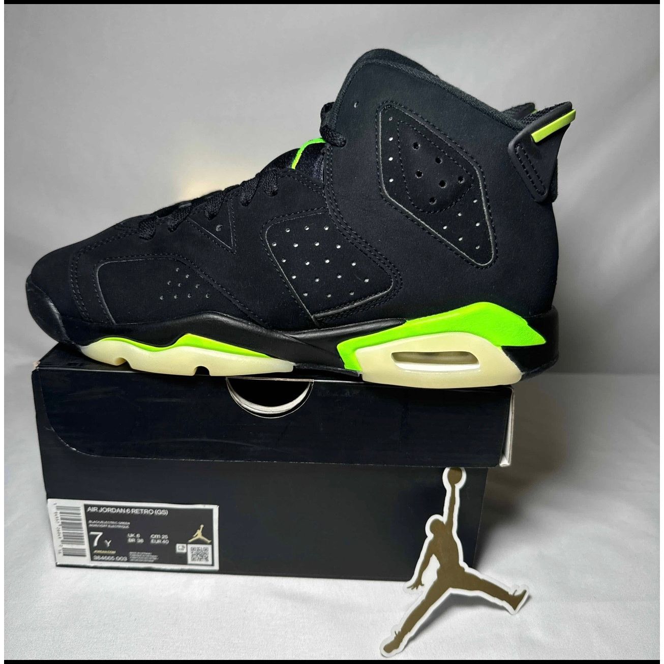 Jordan Brand × Nike Size 7 Nike Air Jordan 6 Retro GS Electric Green Men's Shoes Size US 7 / EU 40 - 8 Thumbnail