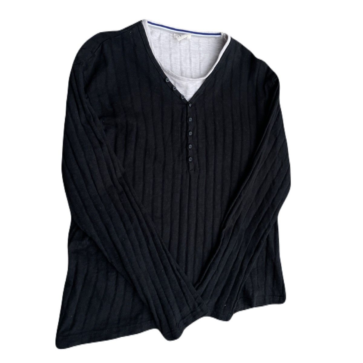 If Six Was Nine 2000s Japanese archive Vkei Layered Button Long Sleeve Tee Size US M / EU 48-50 / 2 - 3 Thumbnail