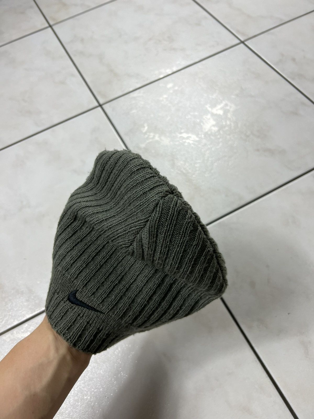 Nike Vintage Nike y2k knit beanie hat retro swoosh double sided Size ONE SIZE - 8 Thumbnail