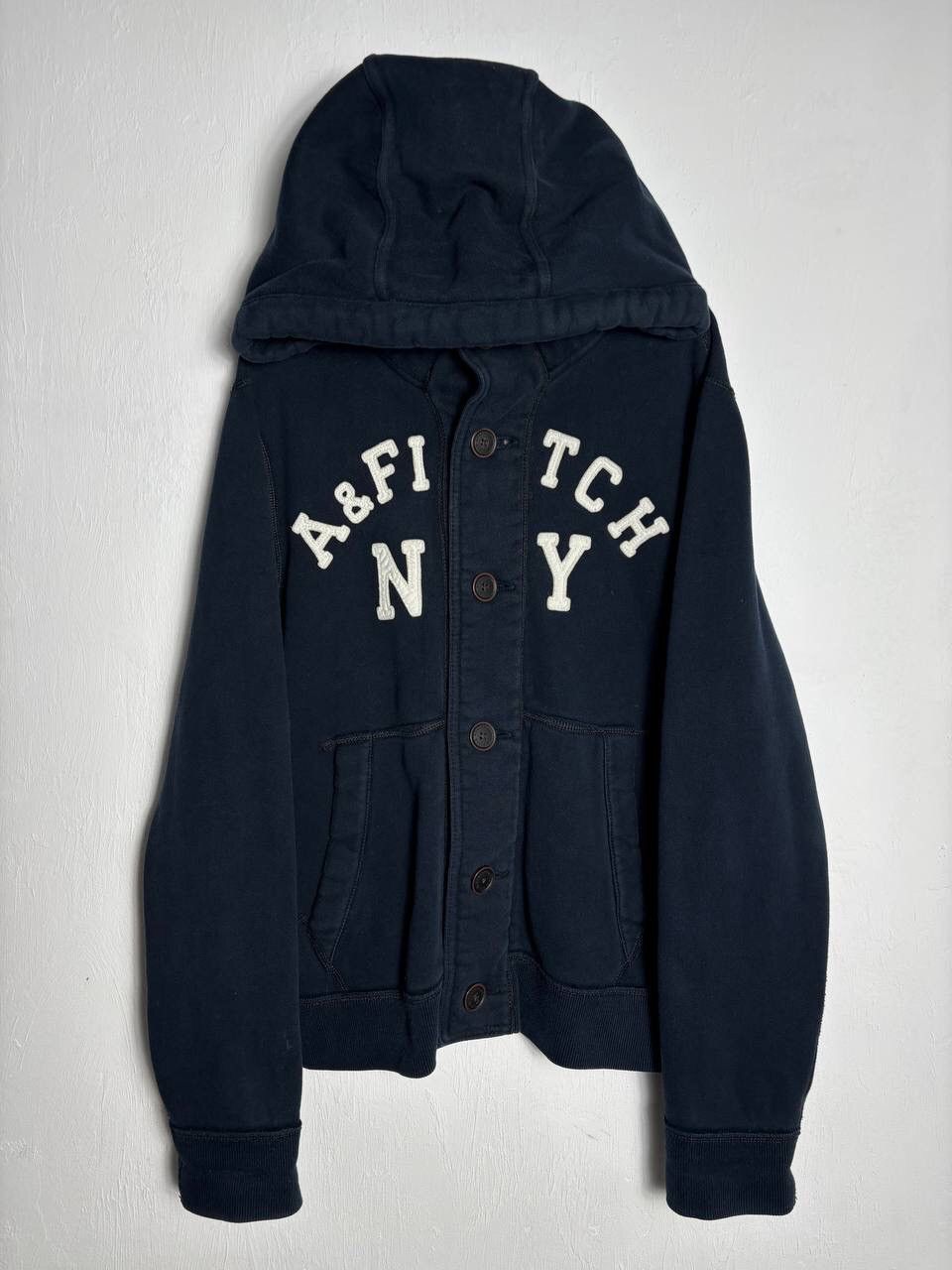 Abercrombie & Fitch Abercrombie Muscle Y2K Vintage Cotton Thick Hoodie Bomber Size US L / EU 52-54 / 3 - 1 Thumbnail
