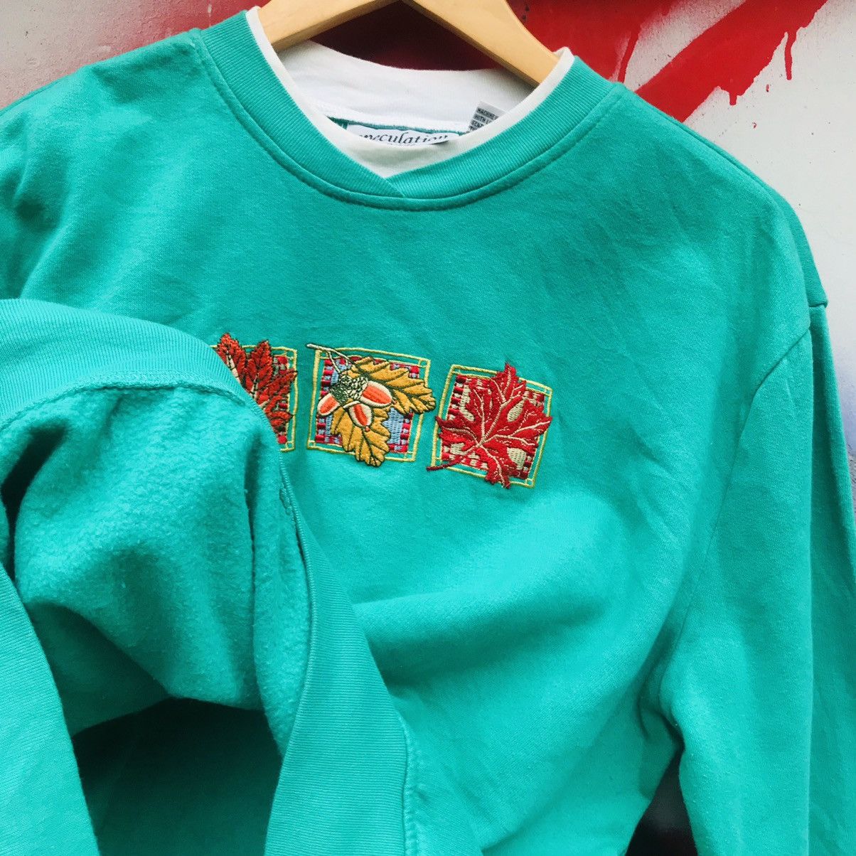 Vintage Vintage Double Crewneck Embroidered Sweatshirts Size US XL / EU 56 / 4 - 6 Thumbnail