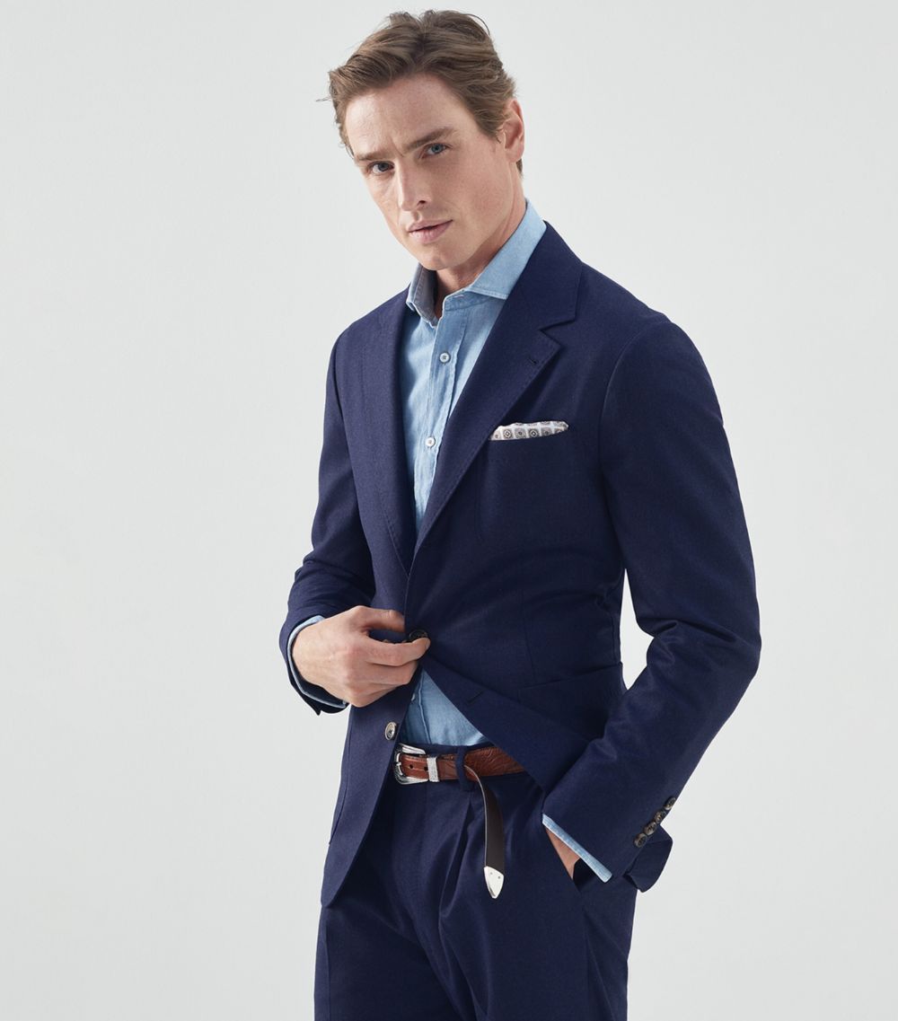 Brunello Cucinelli Suit in Navy Size 34R - 2 Thumbnail