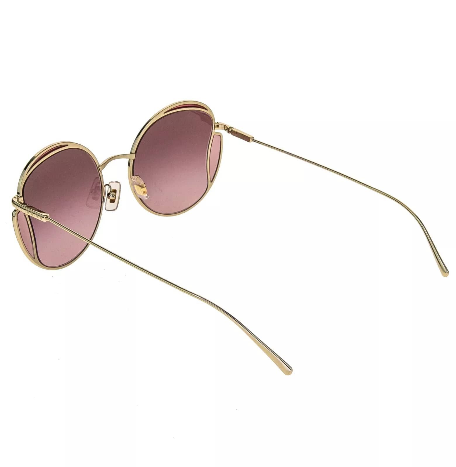 Miu Miu MIU MIU CORE MU56XS Gold Pink Round Metal Fashion 56X Size ONE SIZE - 2 Thumbnail