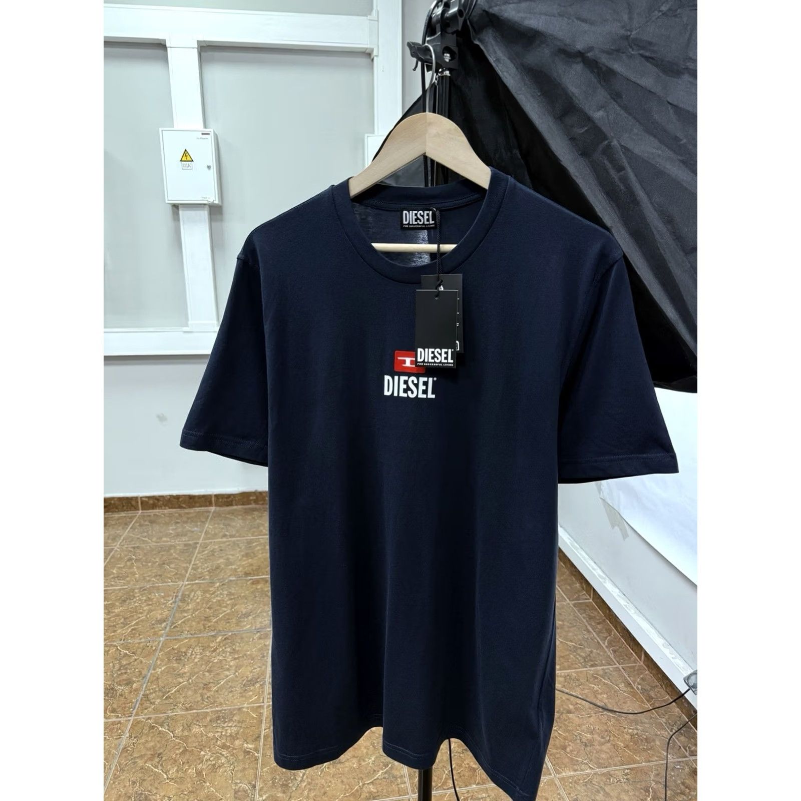 Diesel VINTAGE Diesel Velour Logo For Successful Living Classic T-Shirt XL Dark Blue Logo Mens XS? Size US XL / EU 56 / 4 - 2 Thumbnail