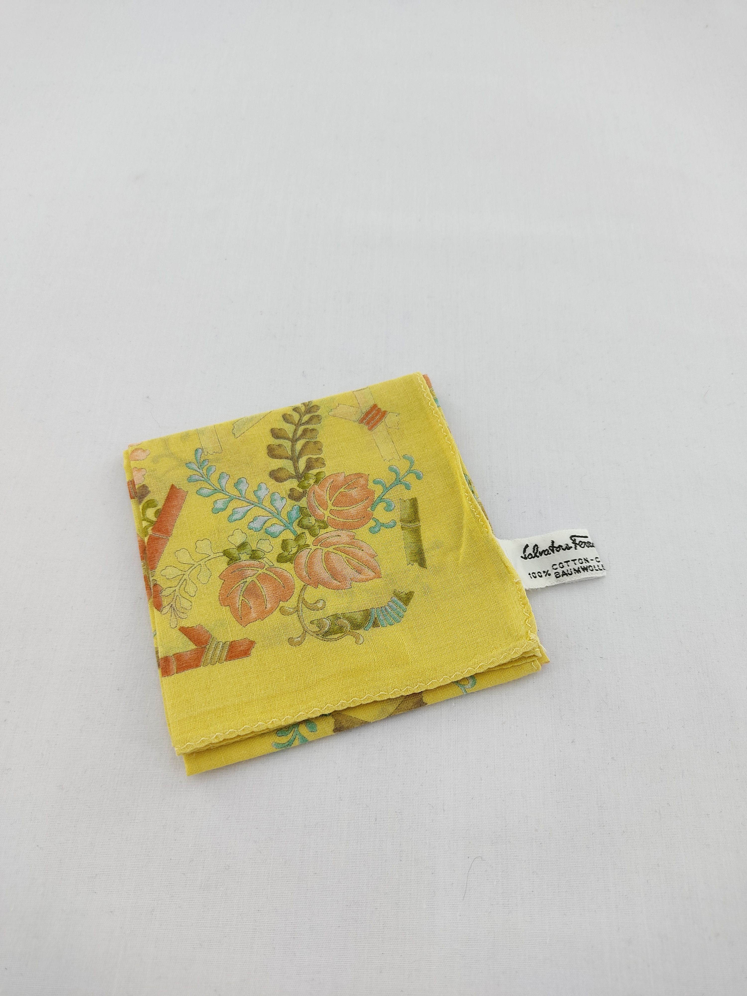 Salvatore Ferragamo Vintage Salvatore Ferragamo Handkerchief / Neckwear /Bandana Size ONE SIZE - 3 Thumbnail