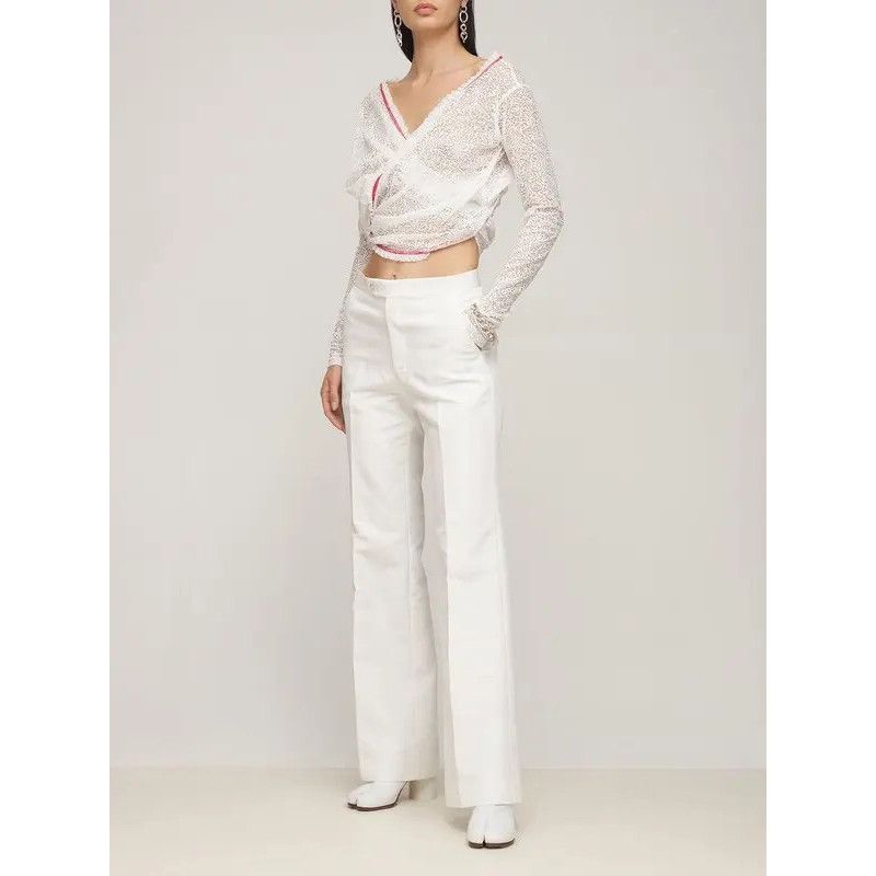 Y/Project Twisted Lace L/S Top, White Medium FR38 Size M / US 6-8 / IT 42-44 - 1 Thumbnail