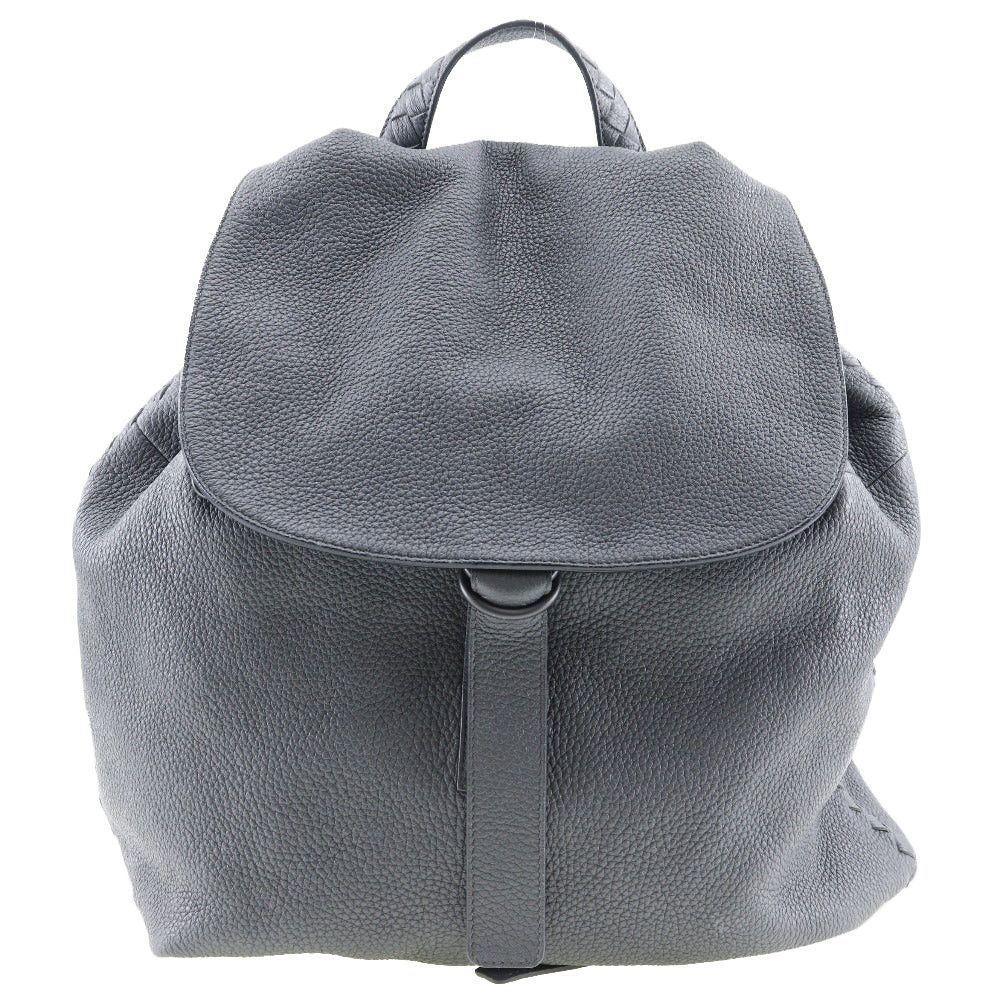 Bottega Veneta Intrecciato Grey Leather Backpack Bag (Pre-Owned) Size ONE SIZE - 1 Thumbnail