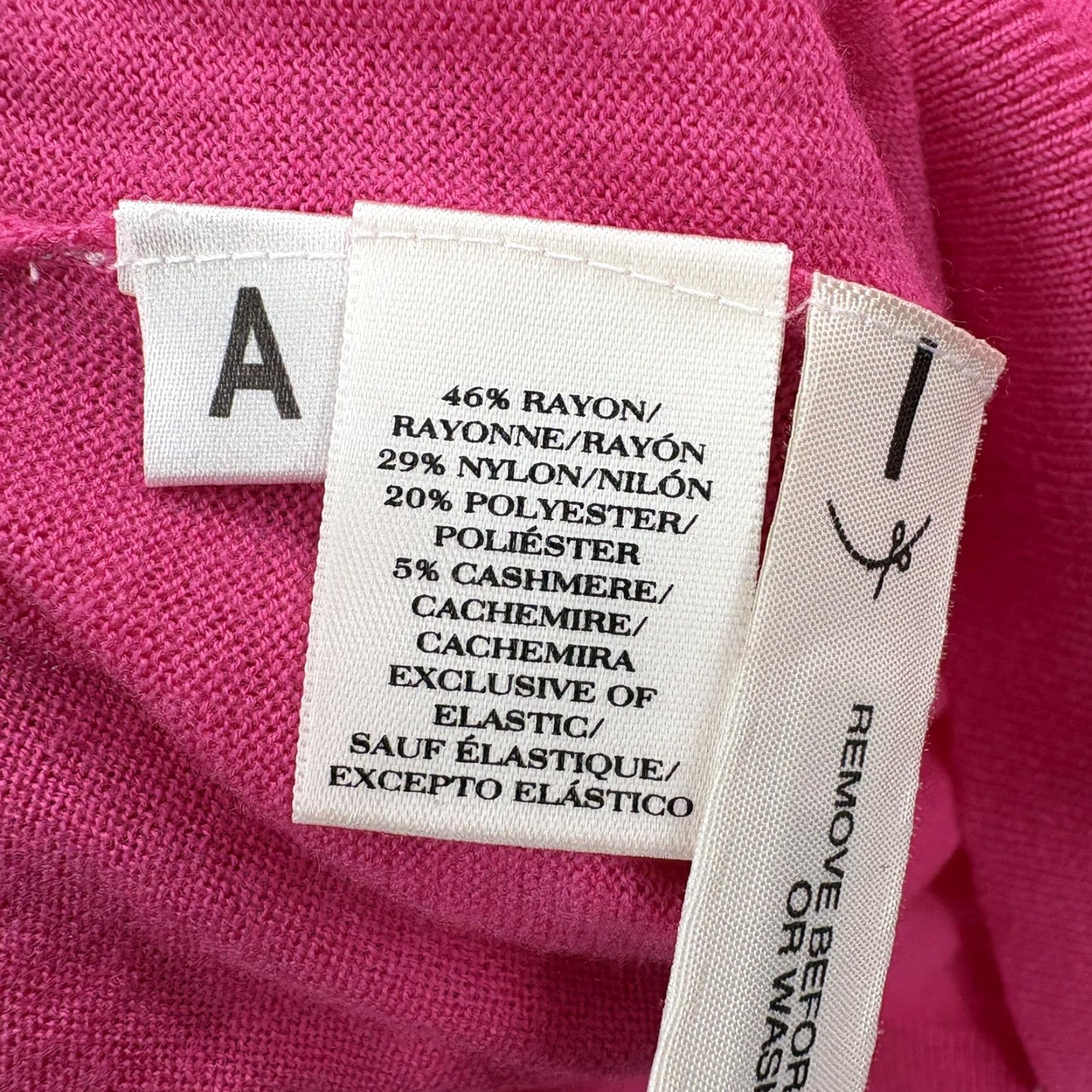 Ann Taylor Ann Taylor Sweater Womens Medium Pink Square Neck 3/4 Sleeve Knit Pullover NWT Size M / US 6-8 / IT 42-44 - 6 Thumbnail
