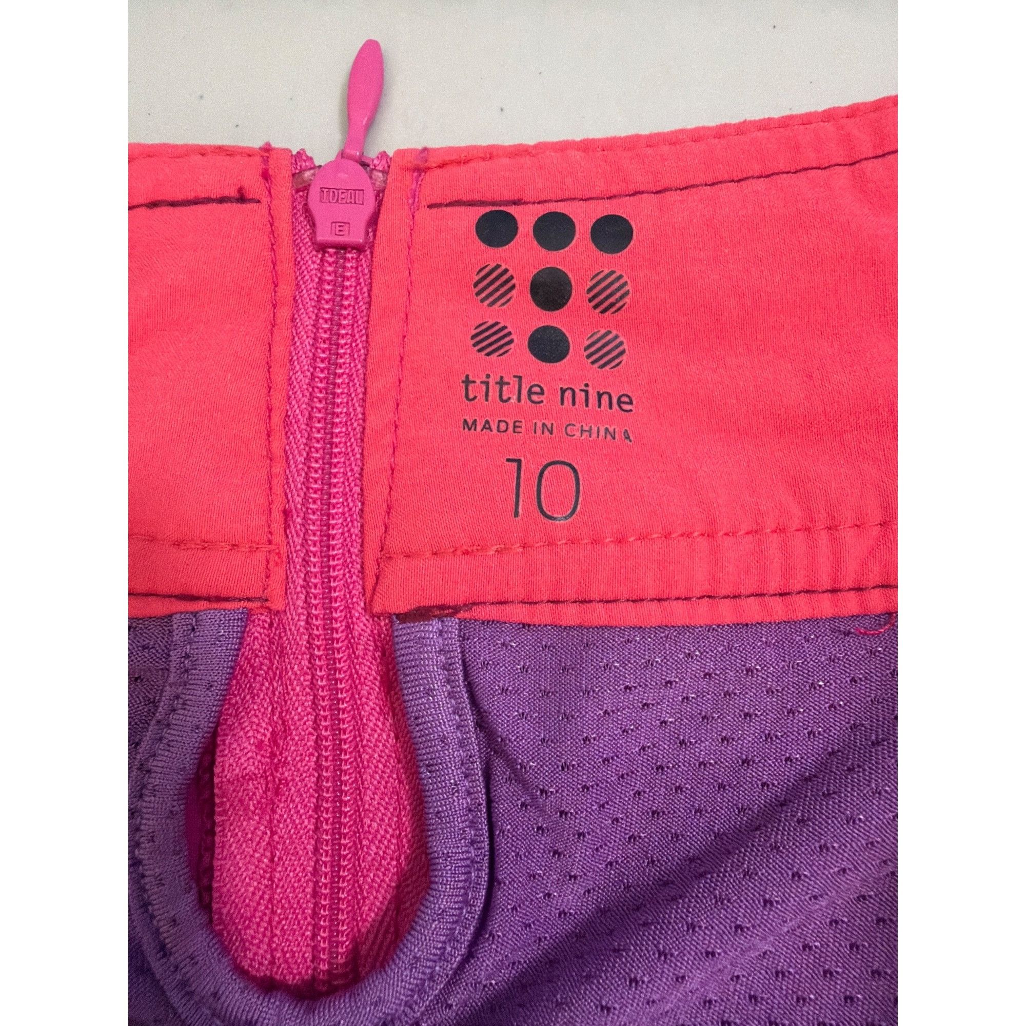 Other NWOT Title Nine Trail Mix Pink Athletic Travel Side Zip Carg Size 32" / US 10 / IT 46 - 6 Thumbnail