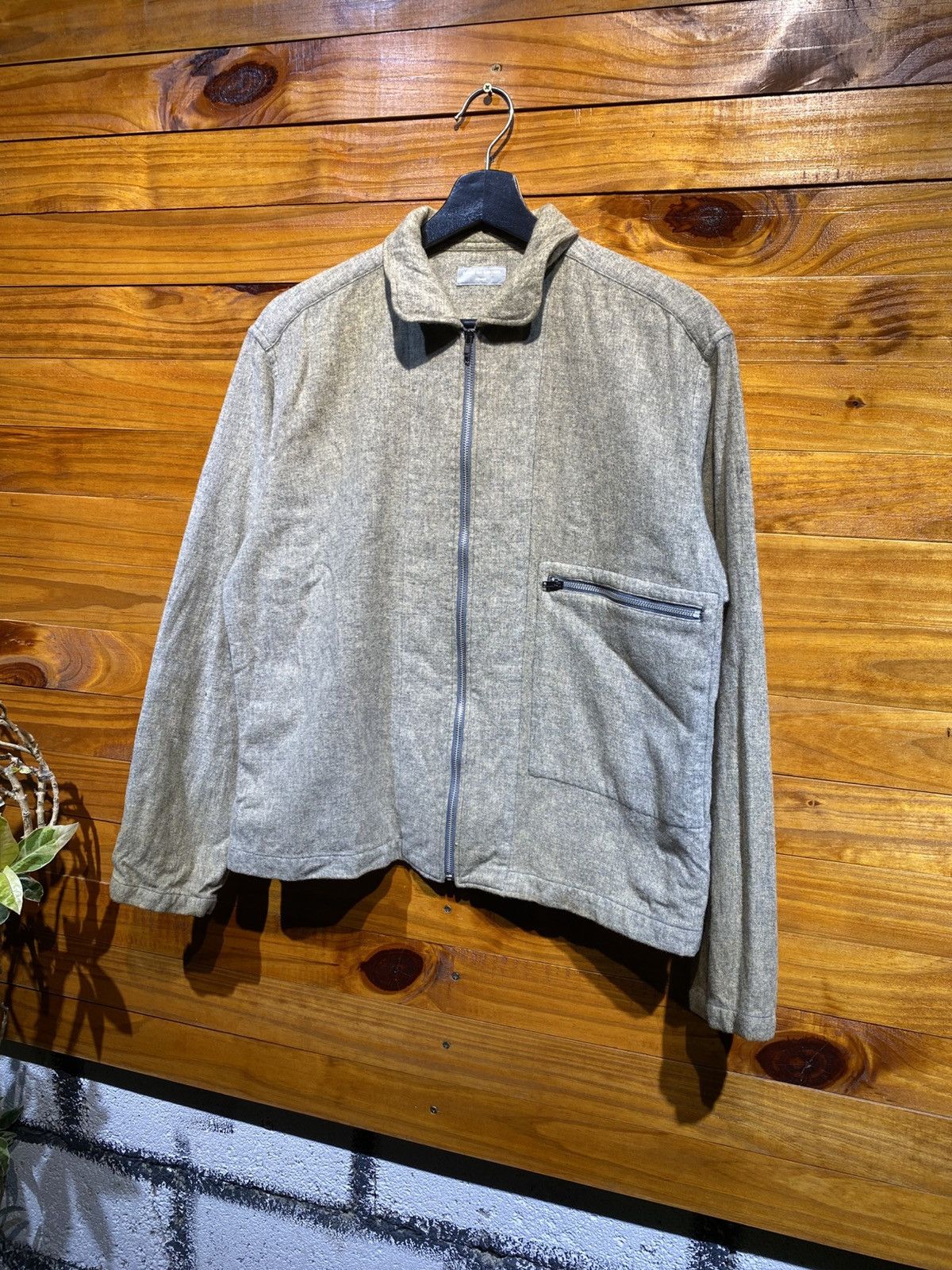 Comme des Garcons Homme Comme des Garçons Homme Wool Zip Jacket – Vintage Japanese Size US S / EU 44-46 / 1 - 6 Thumbnail