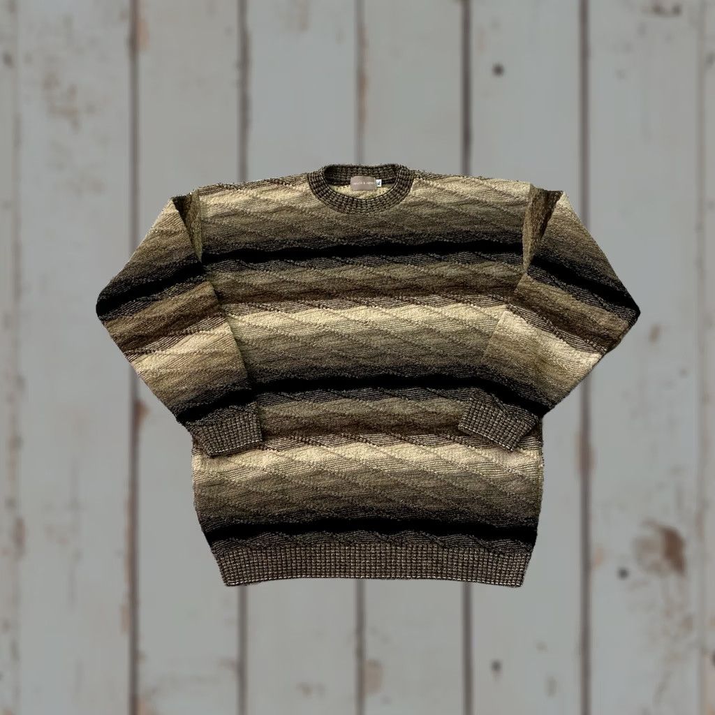 Coogi VINTAGE 90s Taylor and Henry Sweater COOGI Like Style Men’s XL Gray Pullover Knit Crew Neck Long Sleeve Size US XL / EU 56 / 4 - 1 Thumbnail