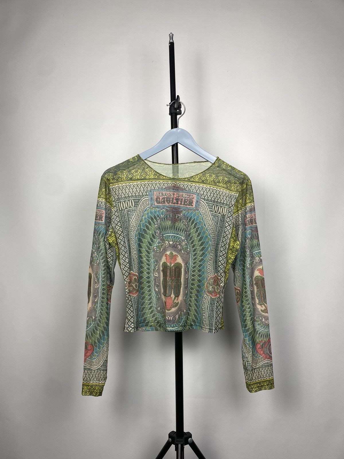 Designer × Japanese Brand STYLE ❗️Save The Queen Jean Paul Gaultier Mesh Top Blouses Size S / US 4 / IT 40 - 1 Thumbnail