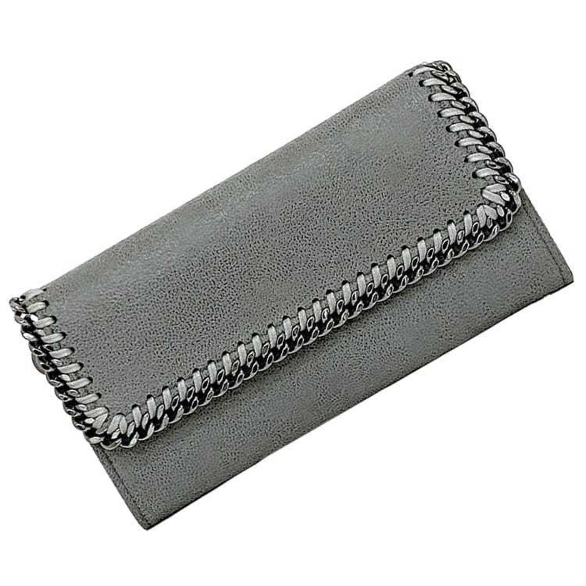 Stella McCartney Stella McCartney Bi-fold Long Wallet ec-22873 Grey Falabella 430999 W9132 SP20 PVC STELLA McCARTNEY Chain Flap Women's Size ONE SIZE - 1 Thumbnail