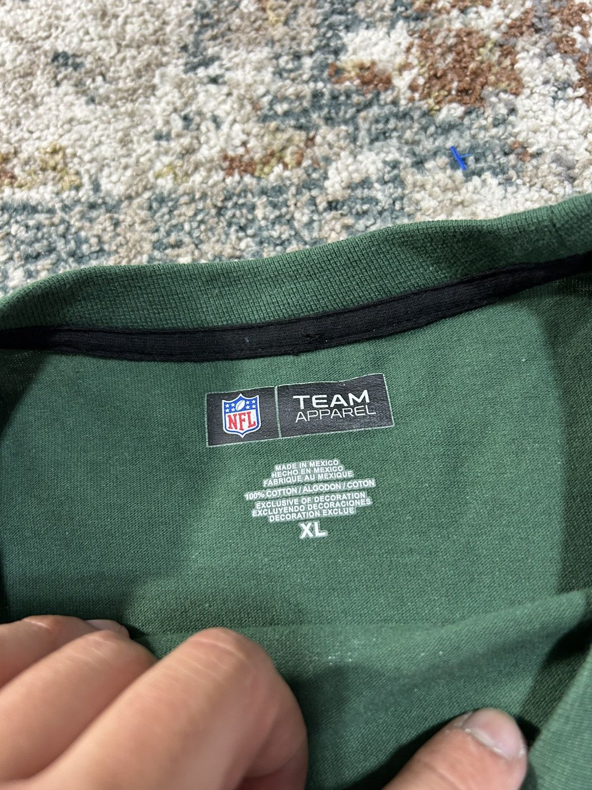 NFL Team Issued New York Jets Team Logo Longsleeve Size US XL / EU 56 / 4 - 3 Thumbnail