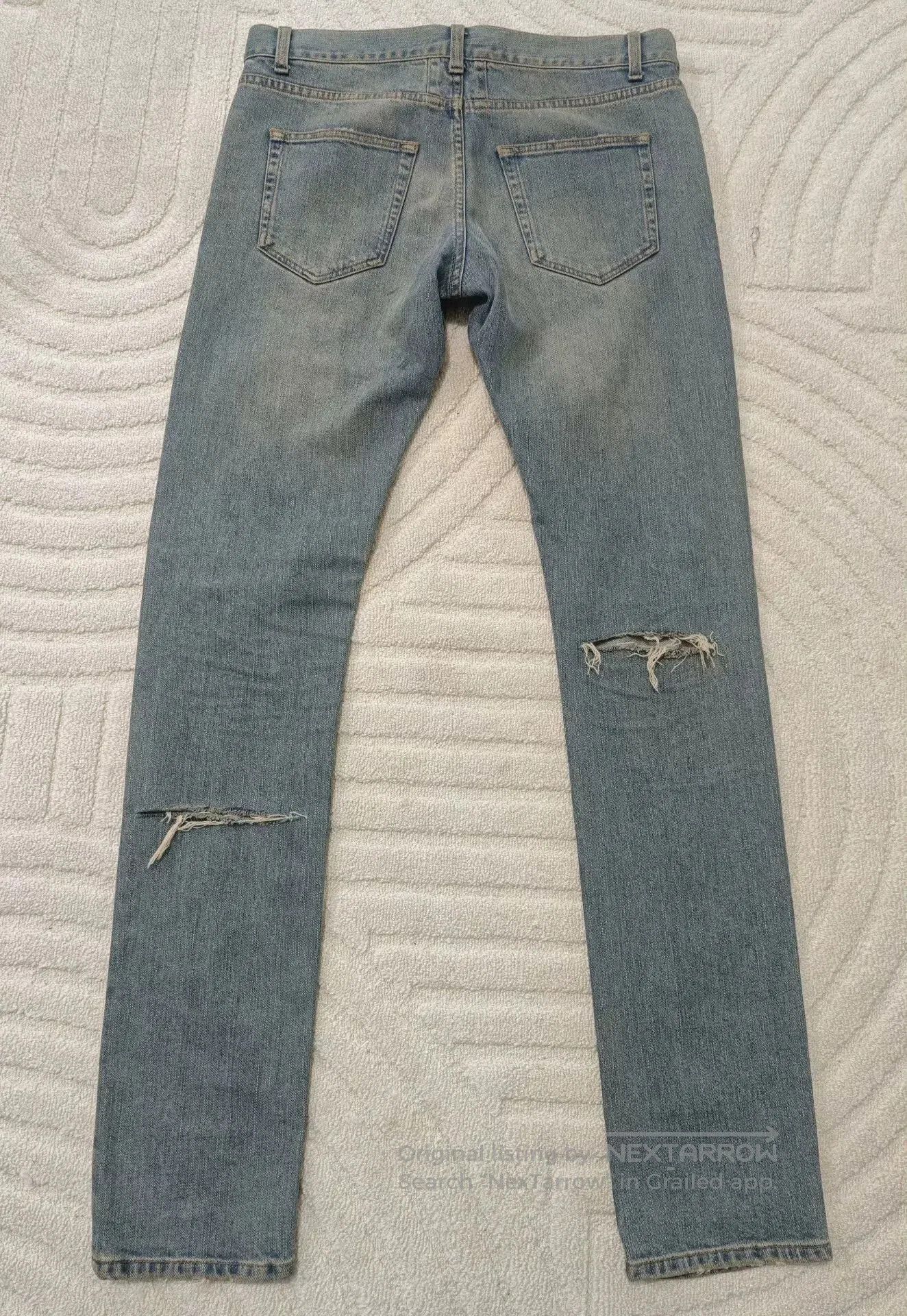 Saint Laurent Paris Saint Laurent Paris Distressed Jeans. Size US 32 / EU 48 - 2 Thumbnail