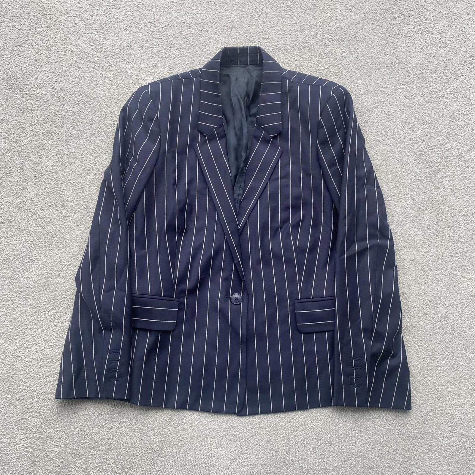 Acne Studios Acne Studios Womens Cali Pinstripe SS14 Suit Size S / US 4 / IT 40 - 2 Thumbnail