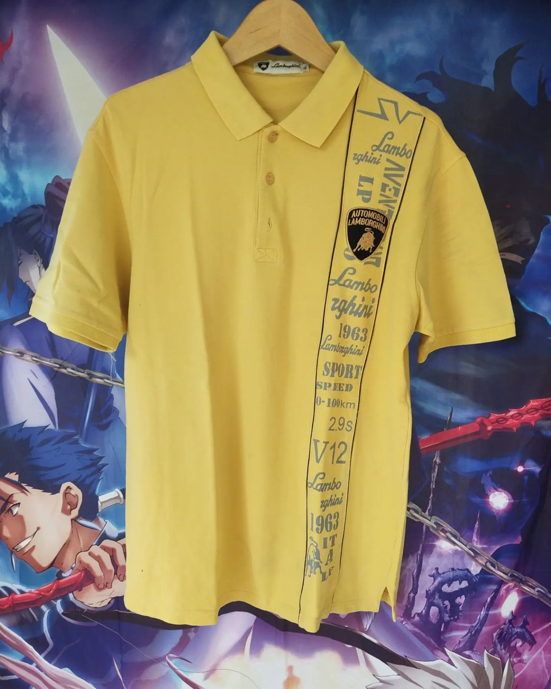 Lamborghini Vintage Lamborghini Yellow Polo Tees Size US M / EU 48-50 / 2 - 1 Thumbnail