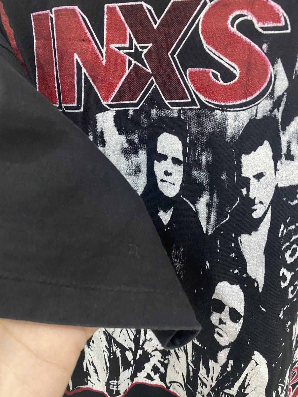 Band Tees ✅ VINTAGE INXS new wave band USA tee shirt Size US L / EU 52-54 / 3 - 6 Thumbnail
