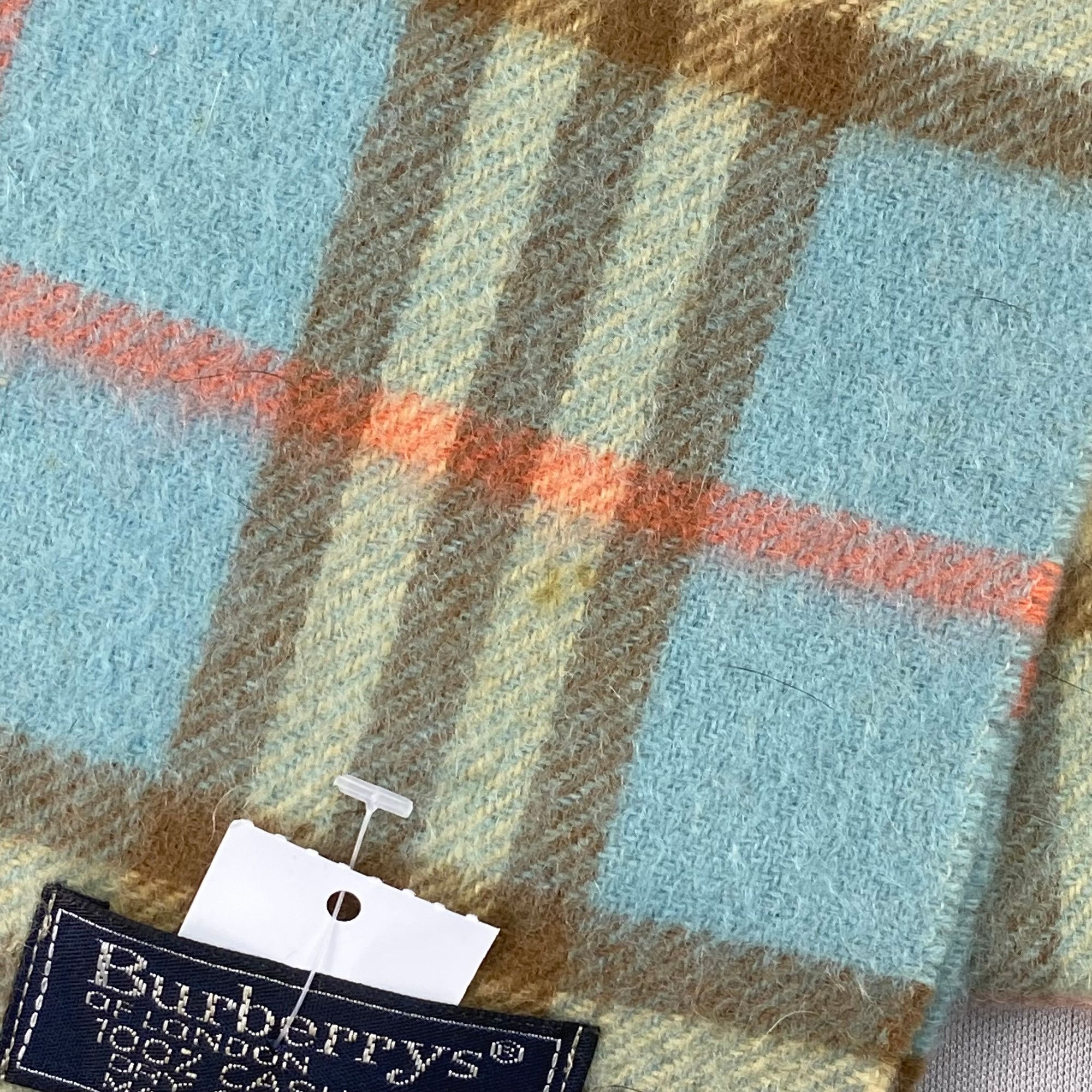 Burberry Vintage Burberry Scarf Muffler Wool Cashmere Plaid Scarves Size ONE SIZE - 5 Thumbnail