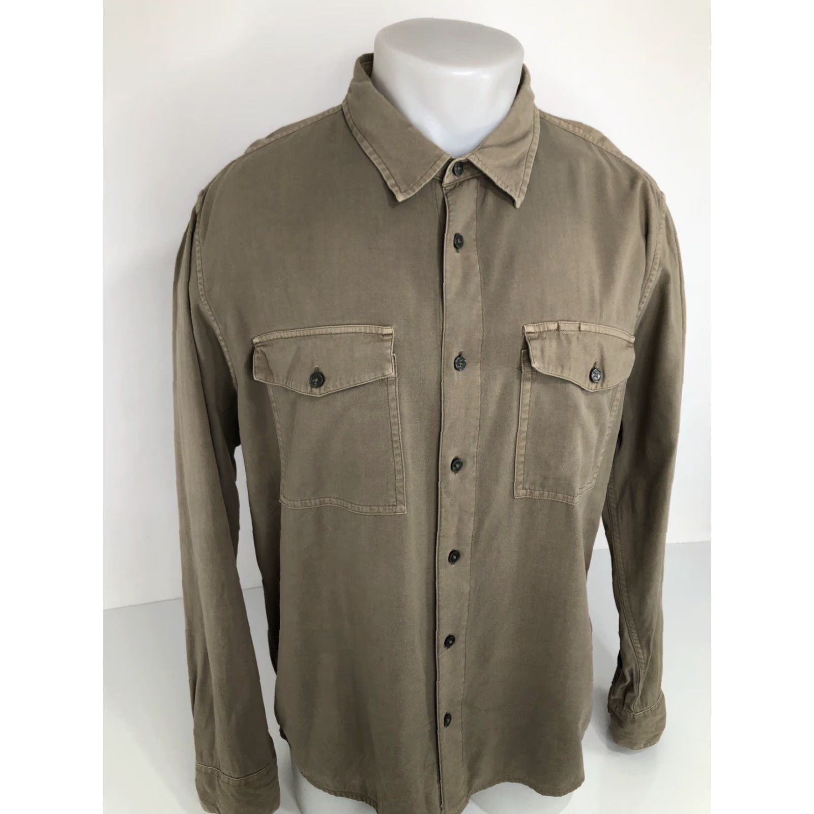 Buck Mason VINTAGE Buck Mason / LOS ANGELES - Mens Lg. Bush Safari Work Shirt Size US L / EU 52-54 / 3 - 3 Thumbnail