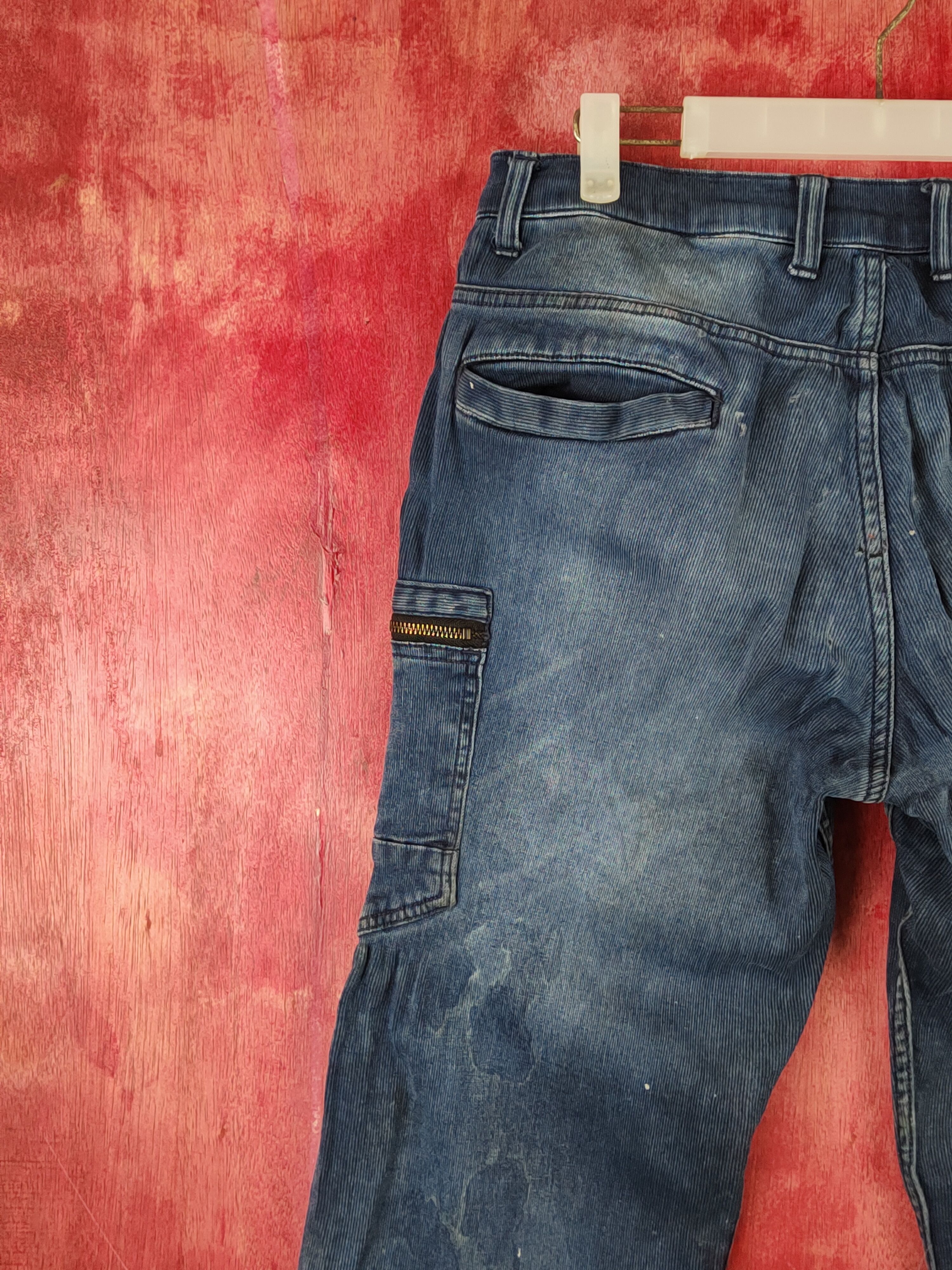 Japanese Brand × Vintage Scot.Inc Blue Faded Distressed Ripped Jogger Jeans #S1852 Size US 32 / EU 48 - 7 Thumbnail