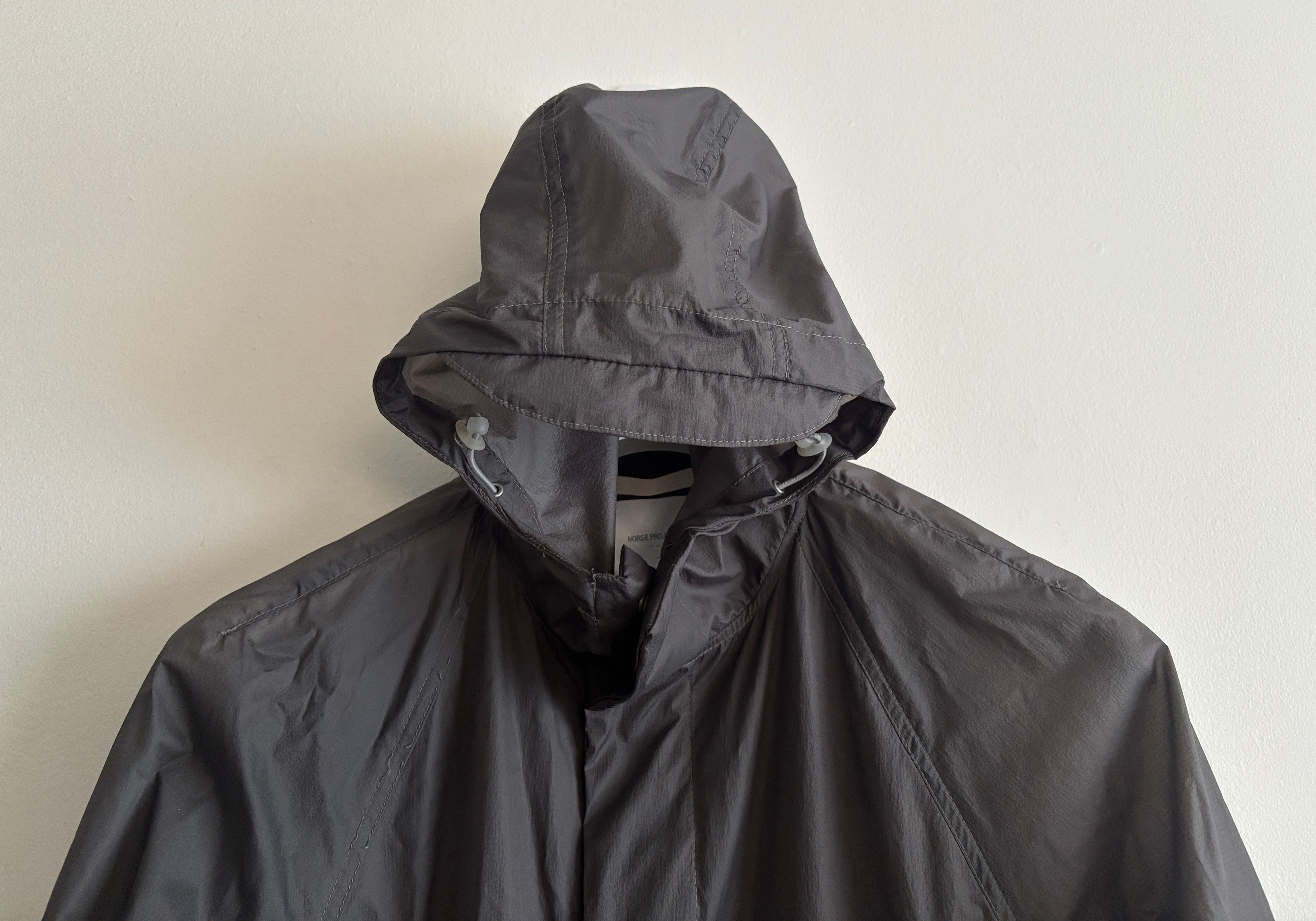 Norse Projects $180 Elias Grey Light Nylon Rain Jacket- Small Size US S / EU 44-46 / 1 - 2 Thumbnail