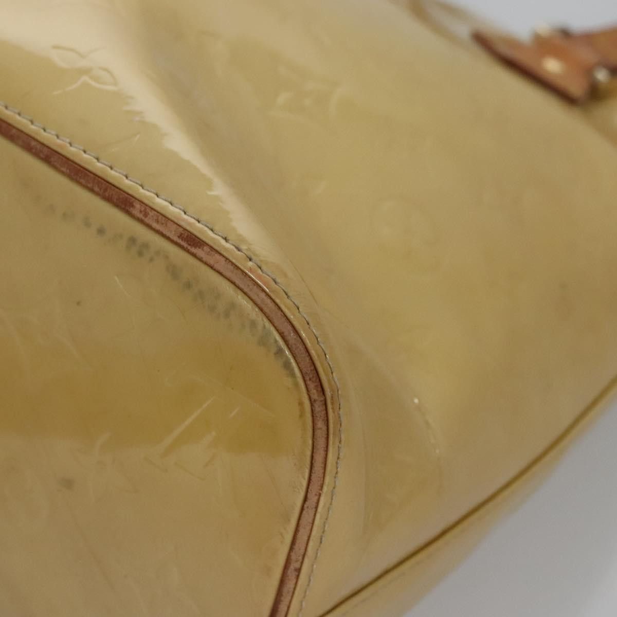 Louis Vuitton LOUIS VUITTON Monogram Vernis Houston Hand Bag Beige M91004 Size ONE SIZE - 16 Thumbnail