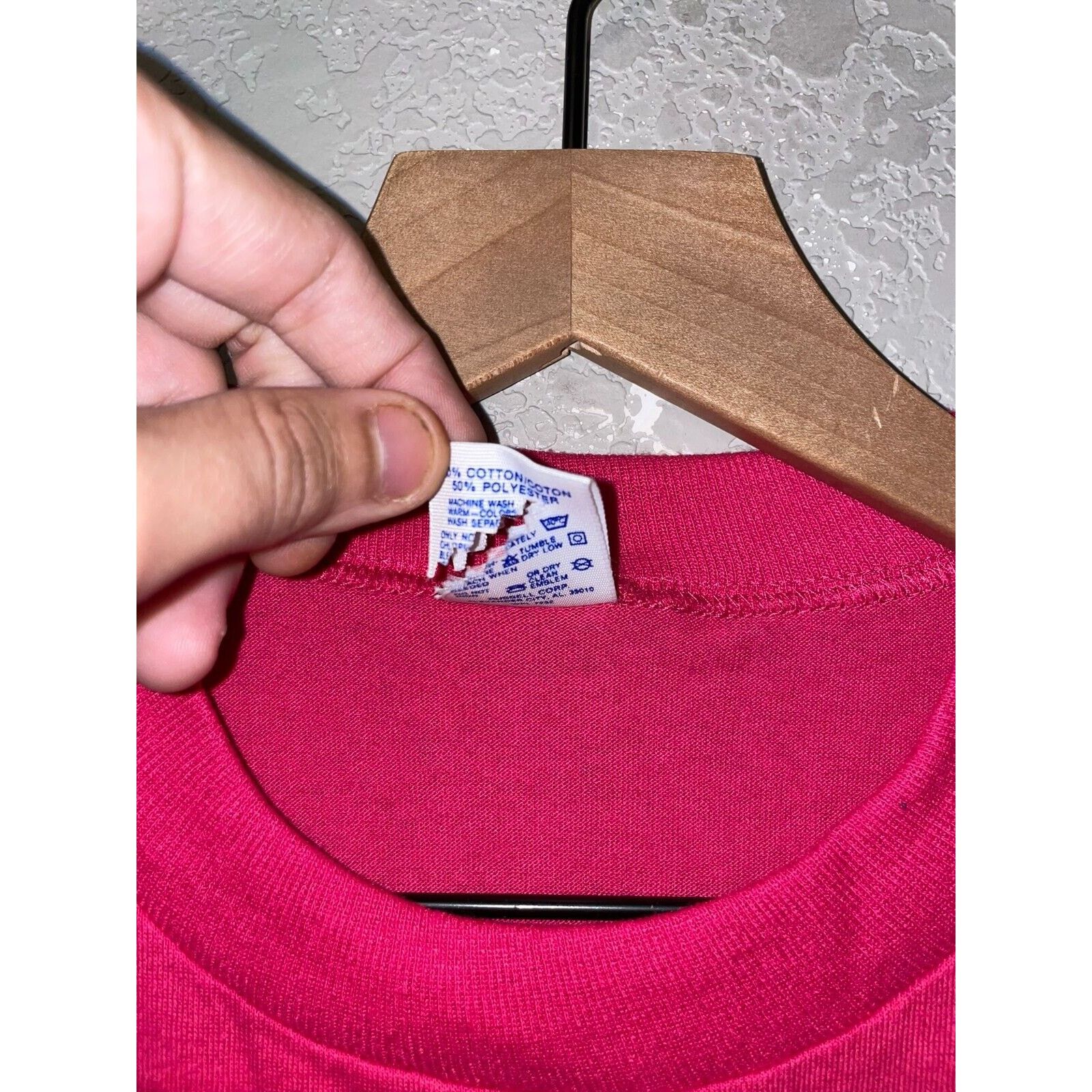 Jerzees Vintage Hospice Shirt A Special Kind Of Caring Pink 80s VTG Size US S / EU 44-46 / 1 - 7 Thumbnail
