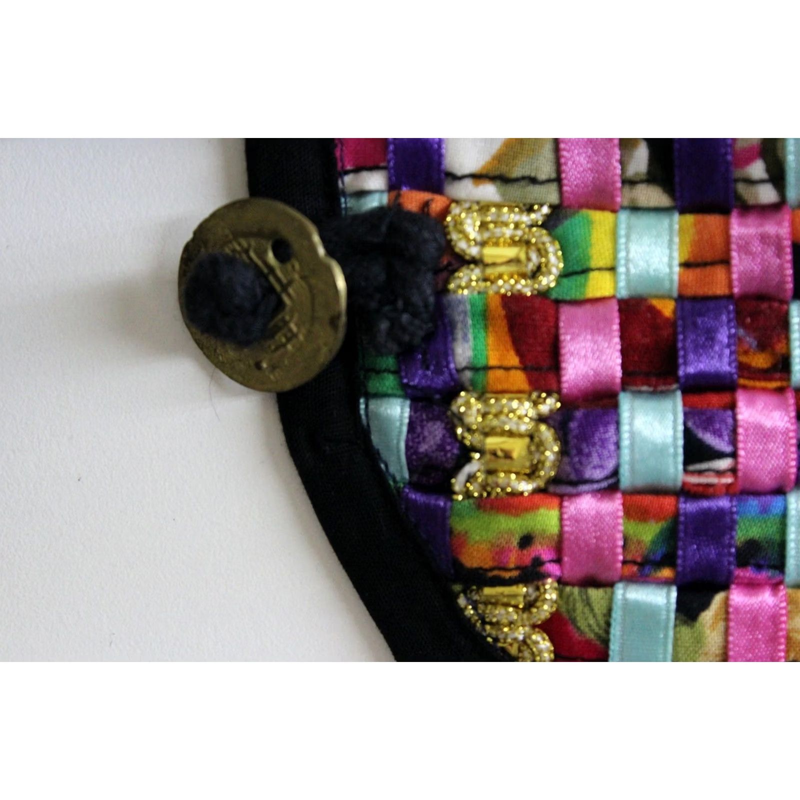 Native WOMEN Native Wear VTG Indonesia Knitted Button Vest Costume Medium M Shirt Size M / US 6-8 / IT 42-44 - 3 Thumbnail