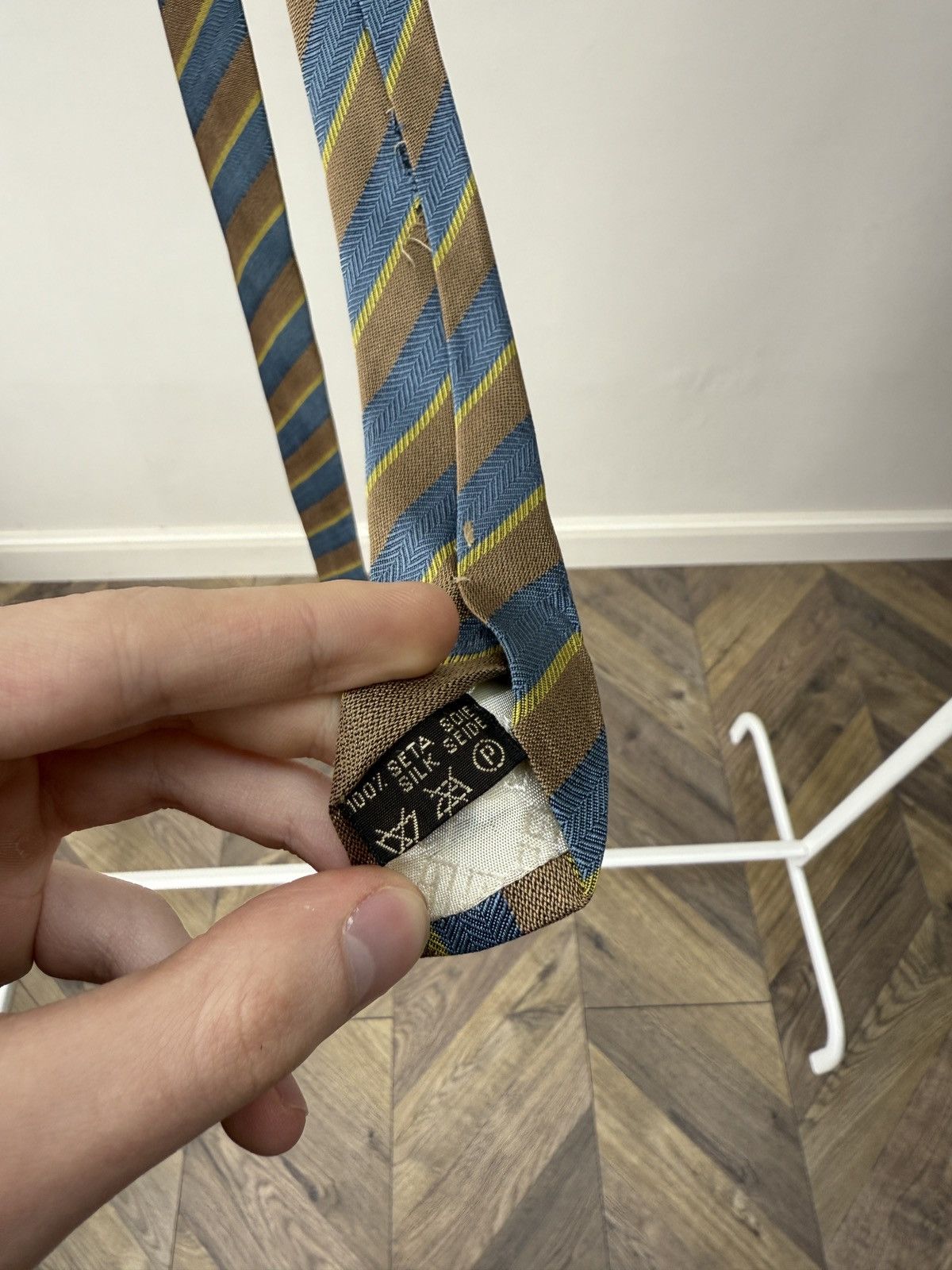 Givenchy Vintage Givenchy Gentleman Paris Silk Tie Striped Size ONE SIZE - 9 Thumbnail