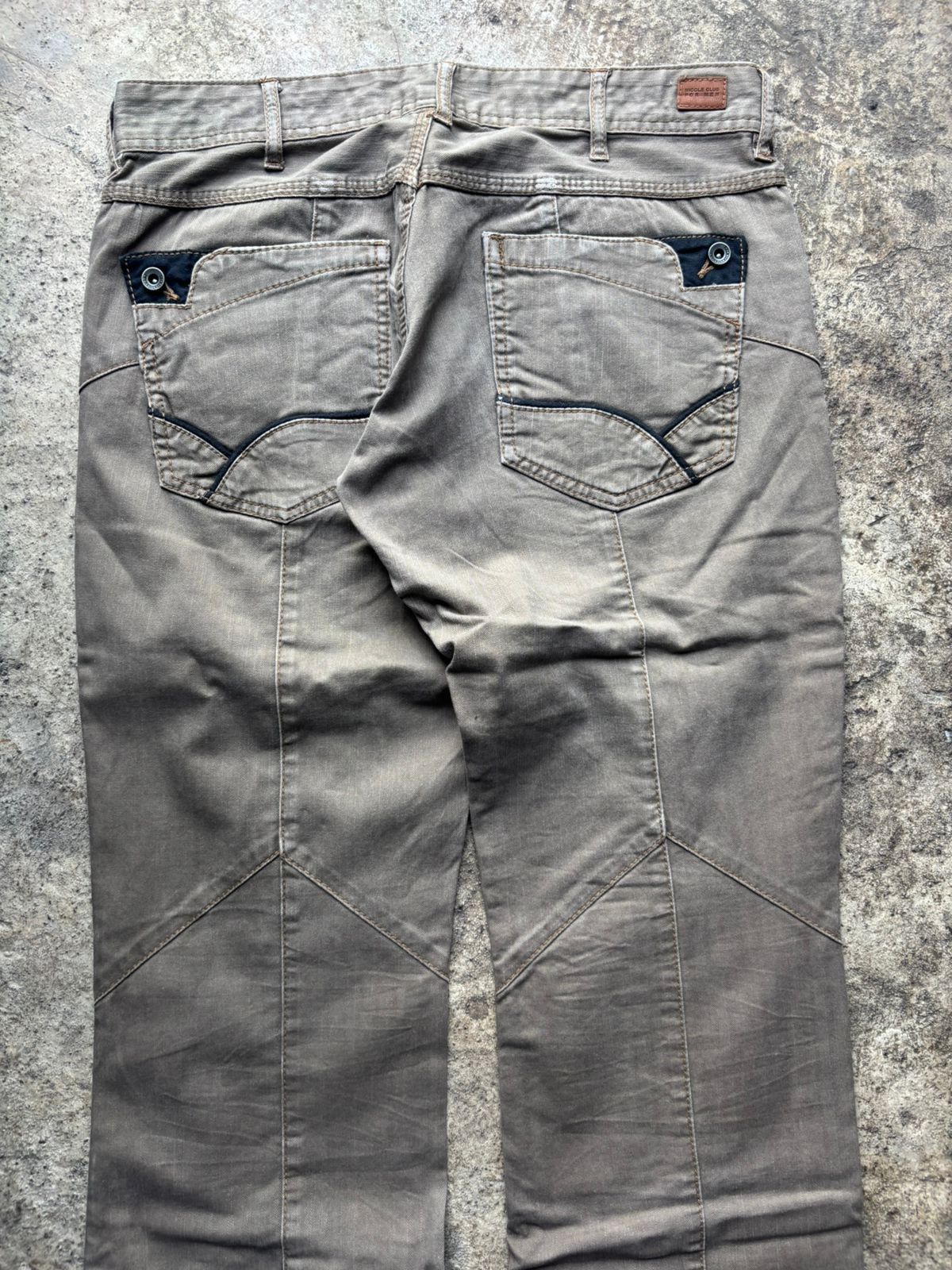 Japanese Brand 2000s Nicole Club For Men Panelled Bootcut Pants Size US 31 - 10 Thumbnail