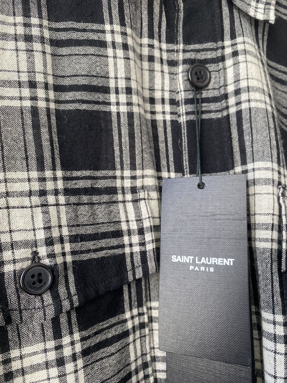 Saint Laurent Paris Saint Laurent Paris Wool Shirt Size US S / EU 44-46 / 1 - 5 Thumbnail