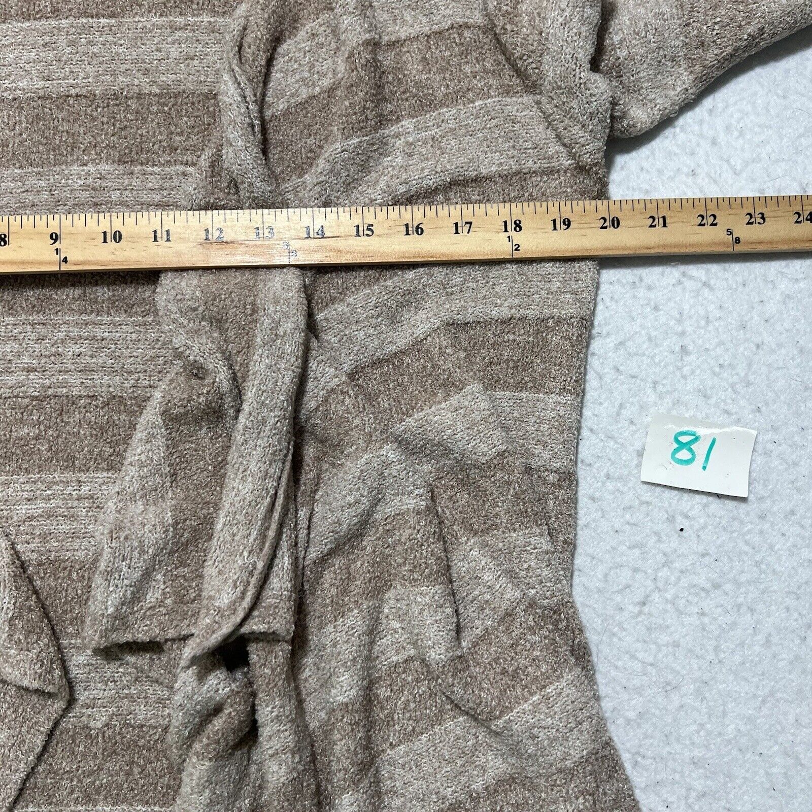 Other Barefoot Dreams Bamboo Chic Lite Striped Open Front Cardigan Size M / US 6-8 / IT 42-44 - 9 Thumbnail