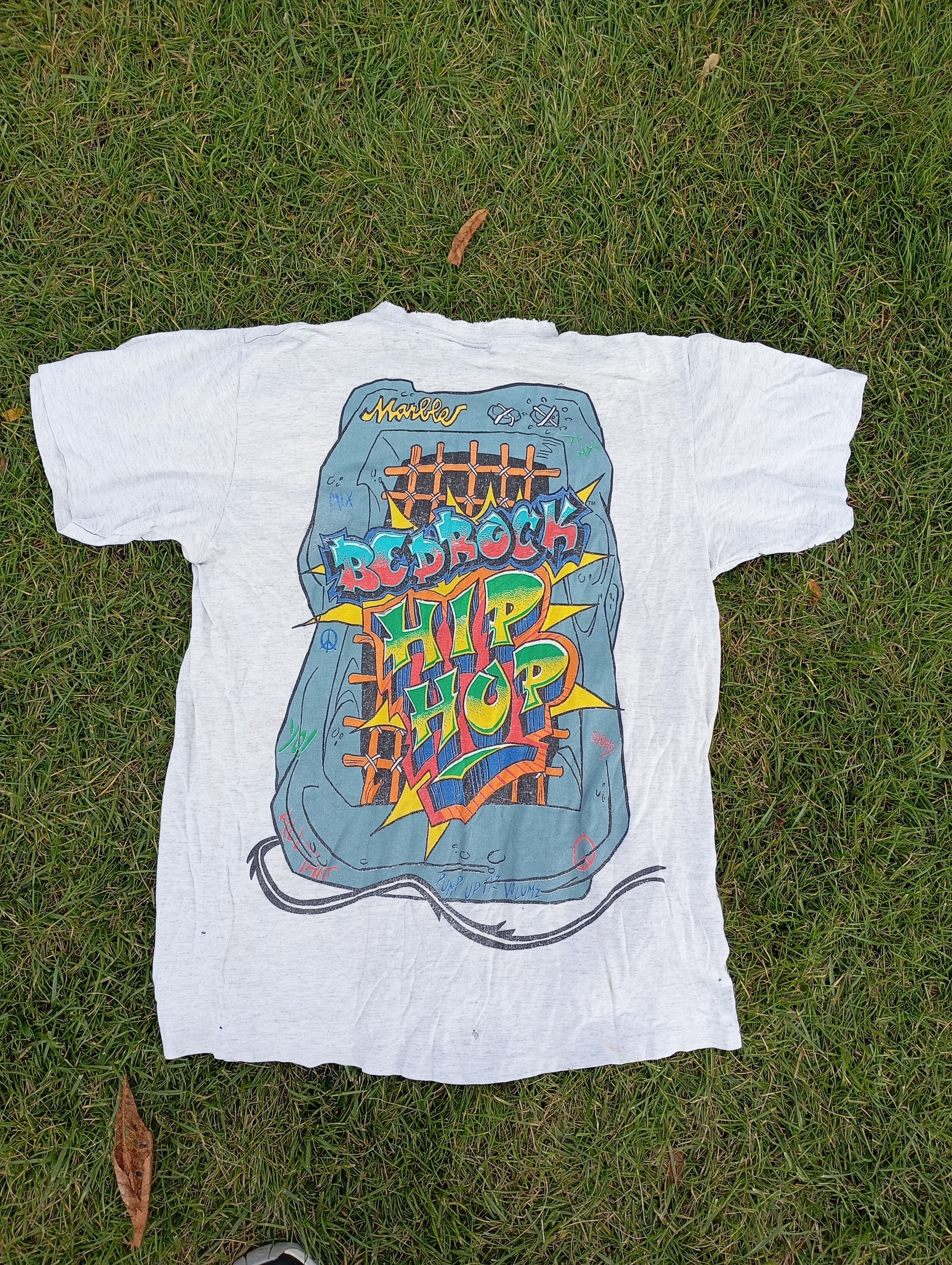 Cartoon Network × Vintage Vintage 90s The Flinstones Fred Bedrock Hip Hop Size US L / EU 52-54 / 3 - 7 Thumbnail