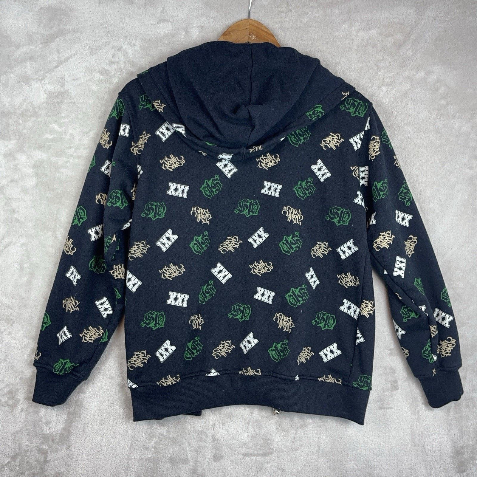 Southpole Vtg Southpole Hoodie AOP Zip Up Sweatshirt XS Skatercore Size US XS / EU 42 / 0 - 2 Thumbnail
