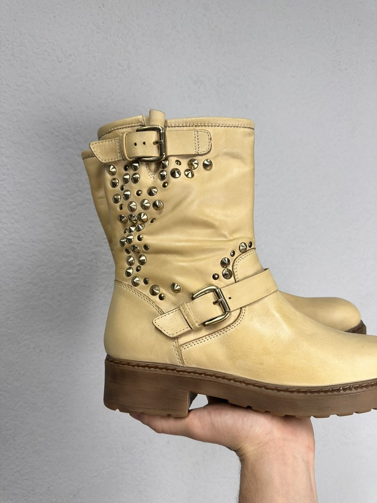 A.S.98 Vintage Leather Boots Metal Gothic Rick Owens Guidi AS 98 Size US 9 / IT 39 - 3 Thumbnail