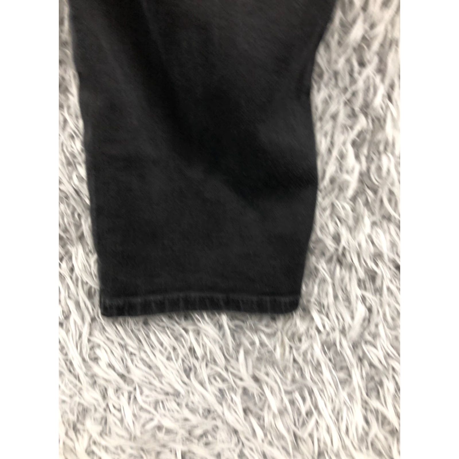 Jordache Jordache Jeans Skinny Size 14 Womens Dark Wash Black Leather Buttons Zipper Logo 5-Pocket Regular Inseam 29 Size 36" / US 14 / IT 50 - 7 Thumbnail