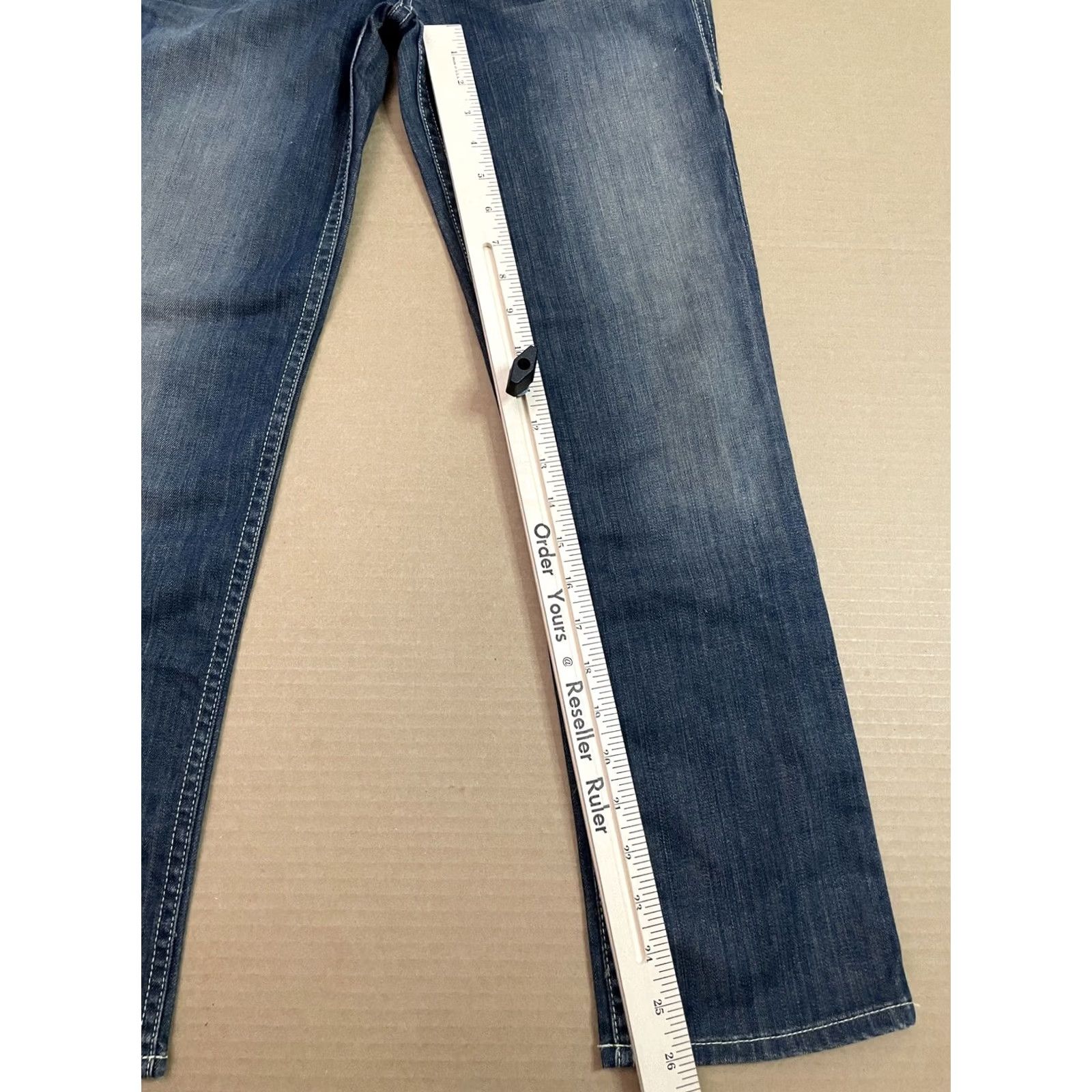 Vintage VINTAGE William Rast Jeans Womens 25 Blue Amie Ultra Skinny Capri Wash Ladies Jeans Size 42" / US 20 - 3 Thumbnail
