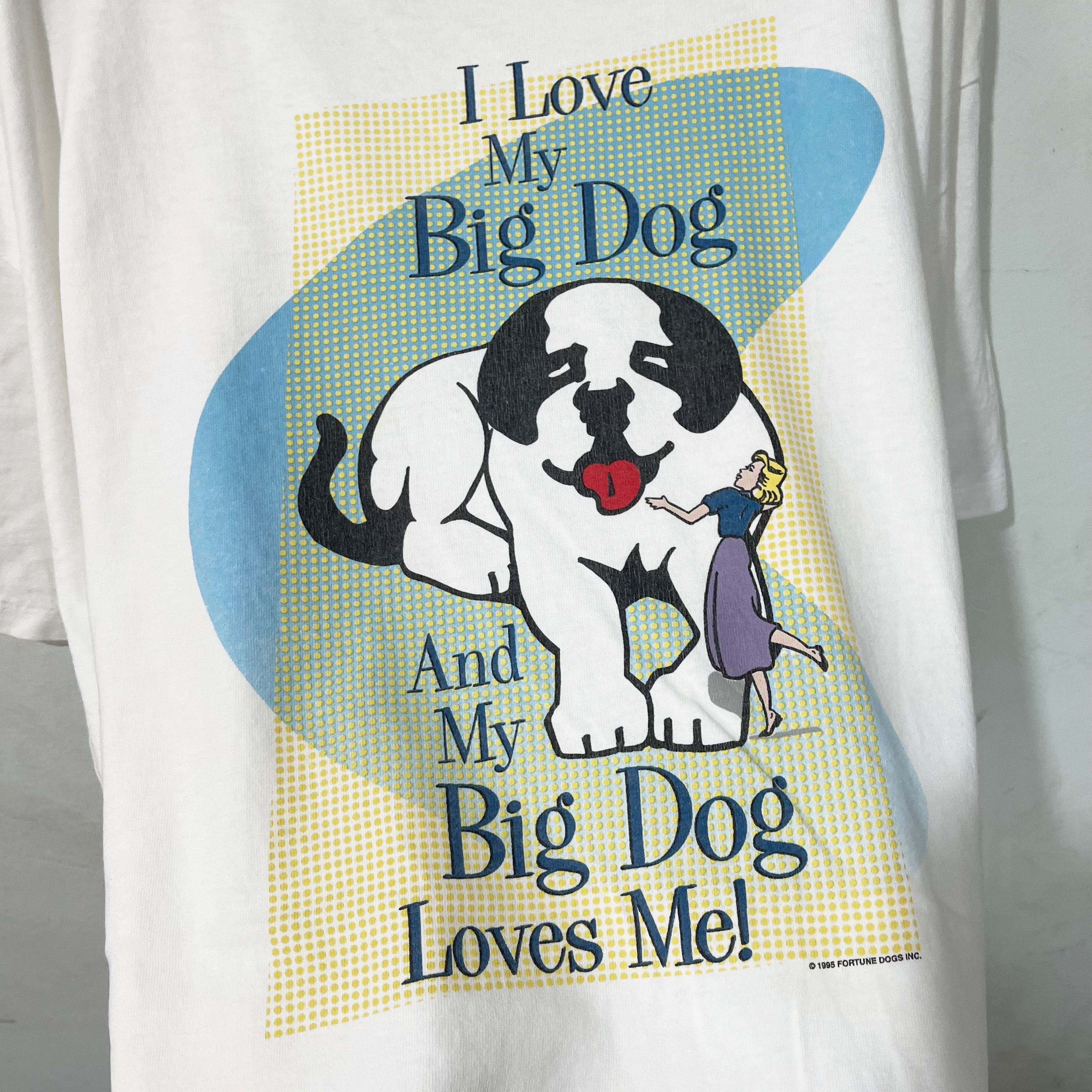 Big Dogs Vintage 1995 Gotcha I Love My Big Dog T-Shirt Size US XL / EU 56 / 4 - 2 Thumbnail