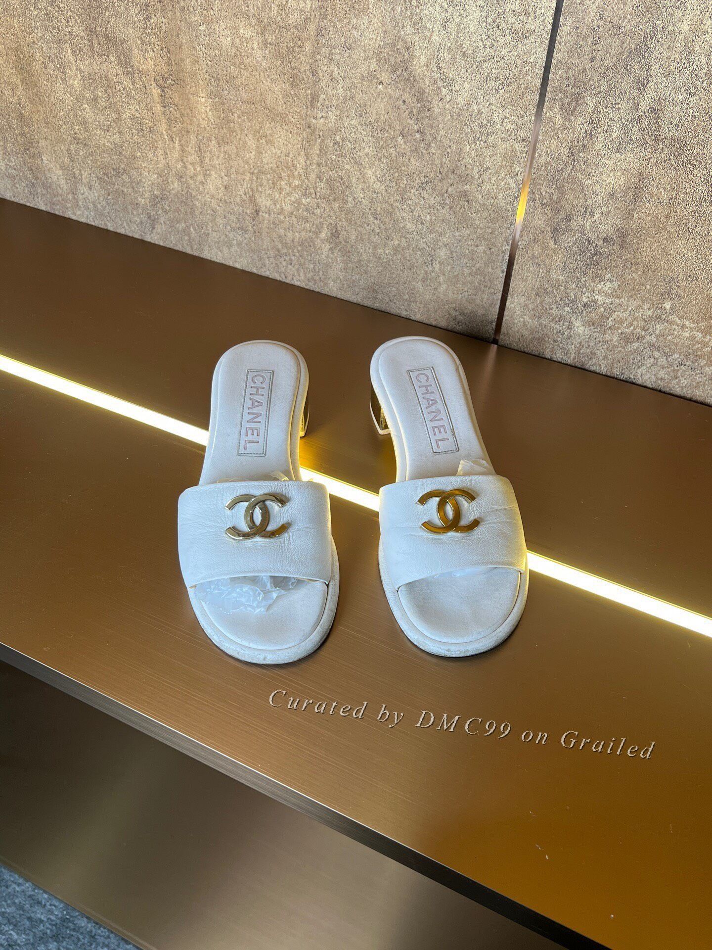 Chanel Chanel Double C Logo High-Heel Sandals Size US 6 / IT 36 - 1 Thumbnail