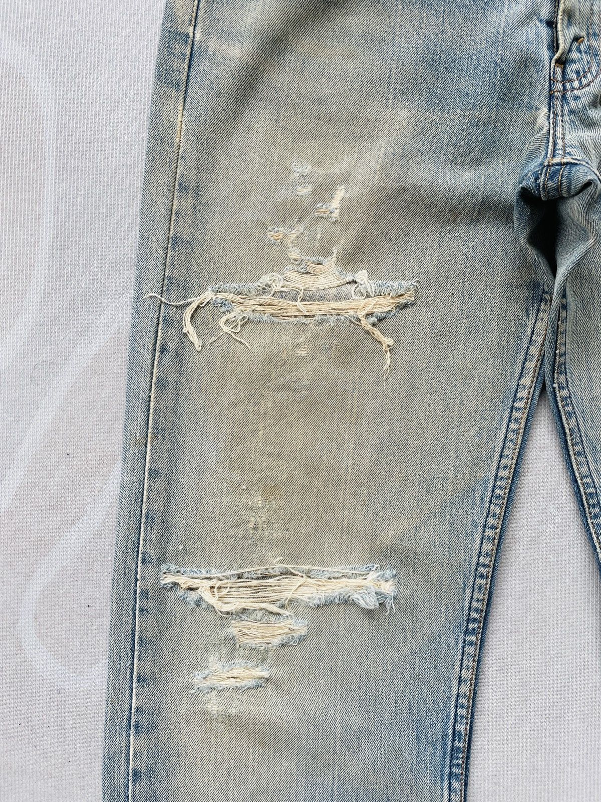 Levi's Levis 512 Distressed Jeans Size US 30 / EU 46 - 6 Thumbnail