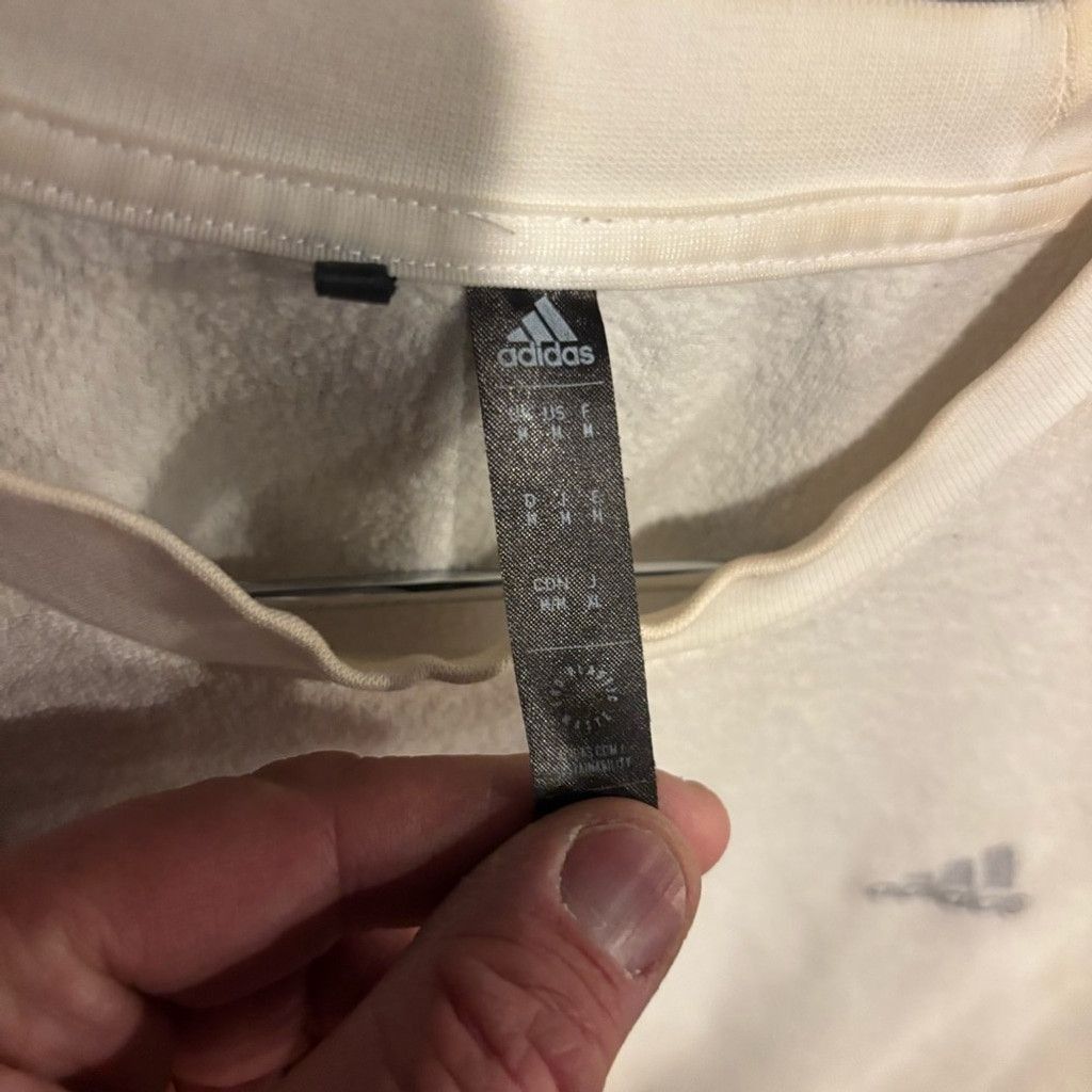 Adidas Adidas Men's Off-White Sweatshirt Size US M / EU 48-50 / 2 - 4 Thumbnail