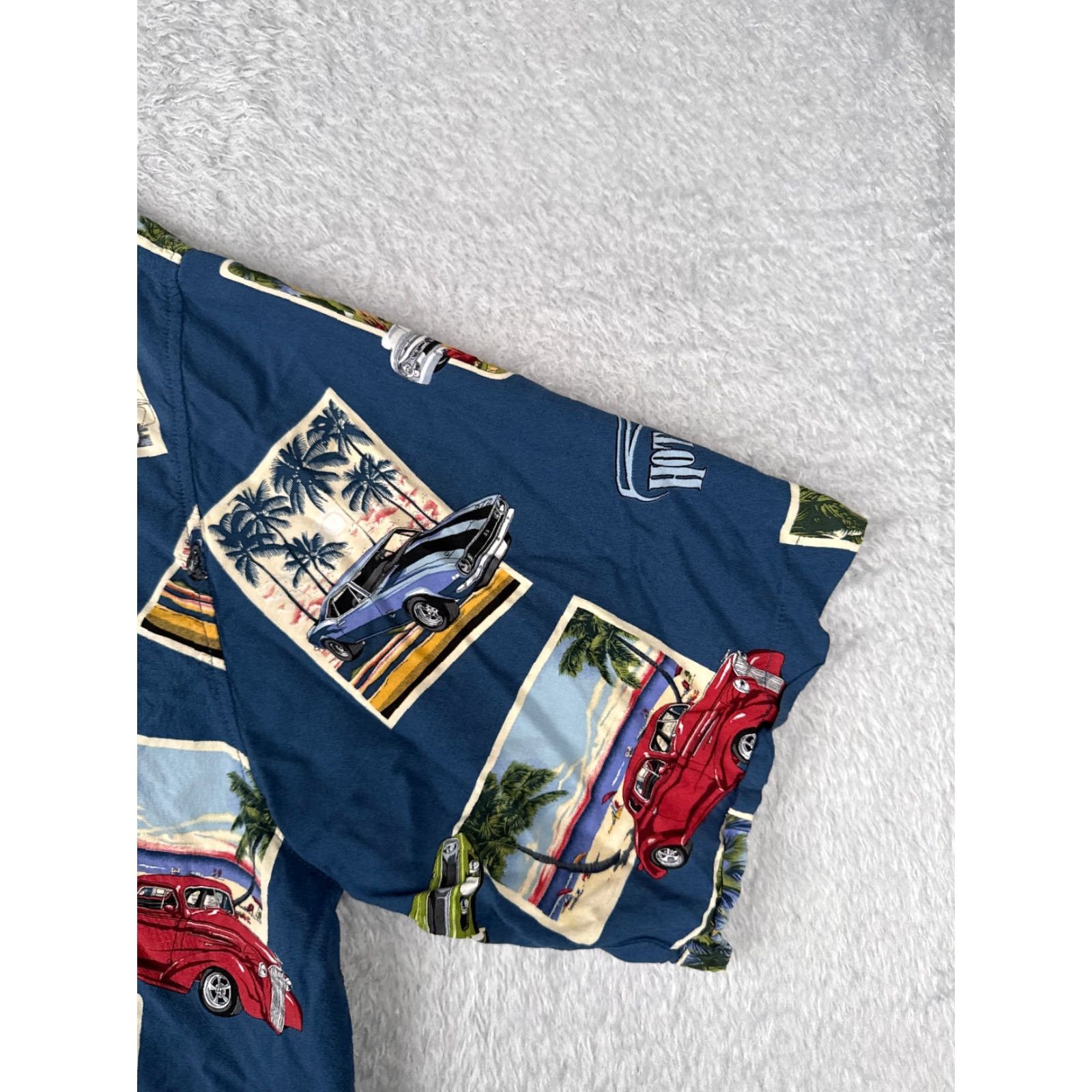 Vintage VINTAGE David Carey Shirt Adult 3XL Blue Cars Hawaiian Nostalgic Car Show Mens 3XL Blue Shirt Size US XXL / EU 58 / 5 - 2 Thumbnail