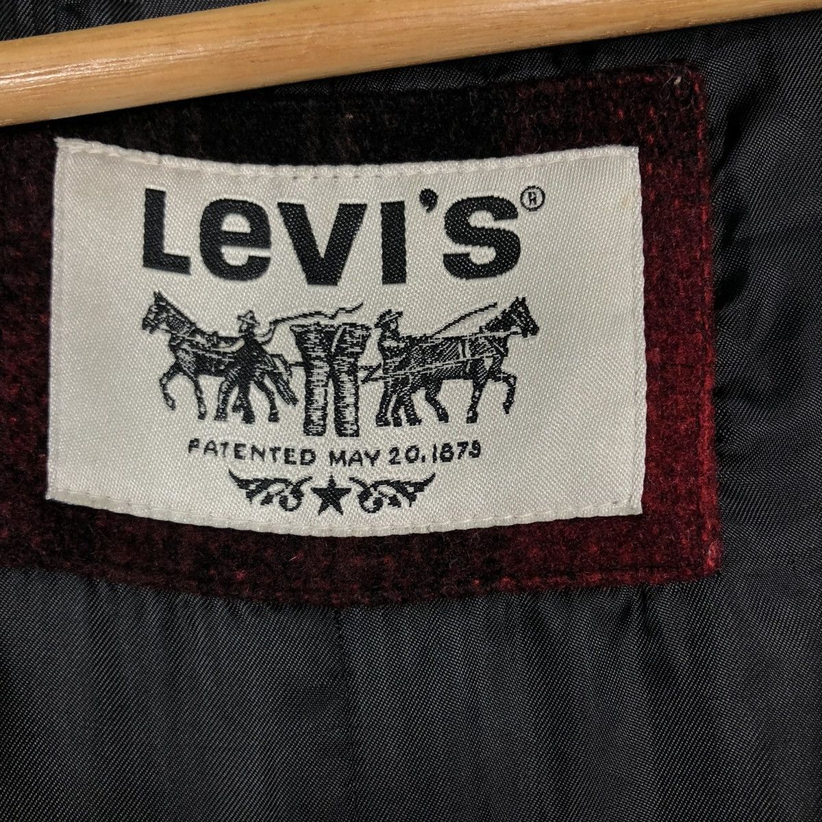 Japanese Brand 🔥VINTAGE LEVI FLANNEL WOOL JACKET TARTAN DESIGN PUNK STYLE Size US M / EU 48-50 / 2 - 17 Thumbnail