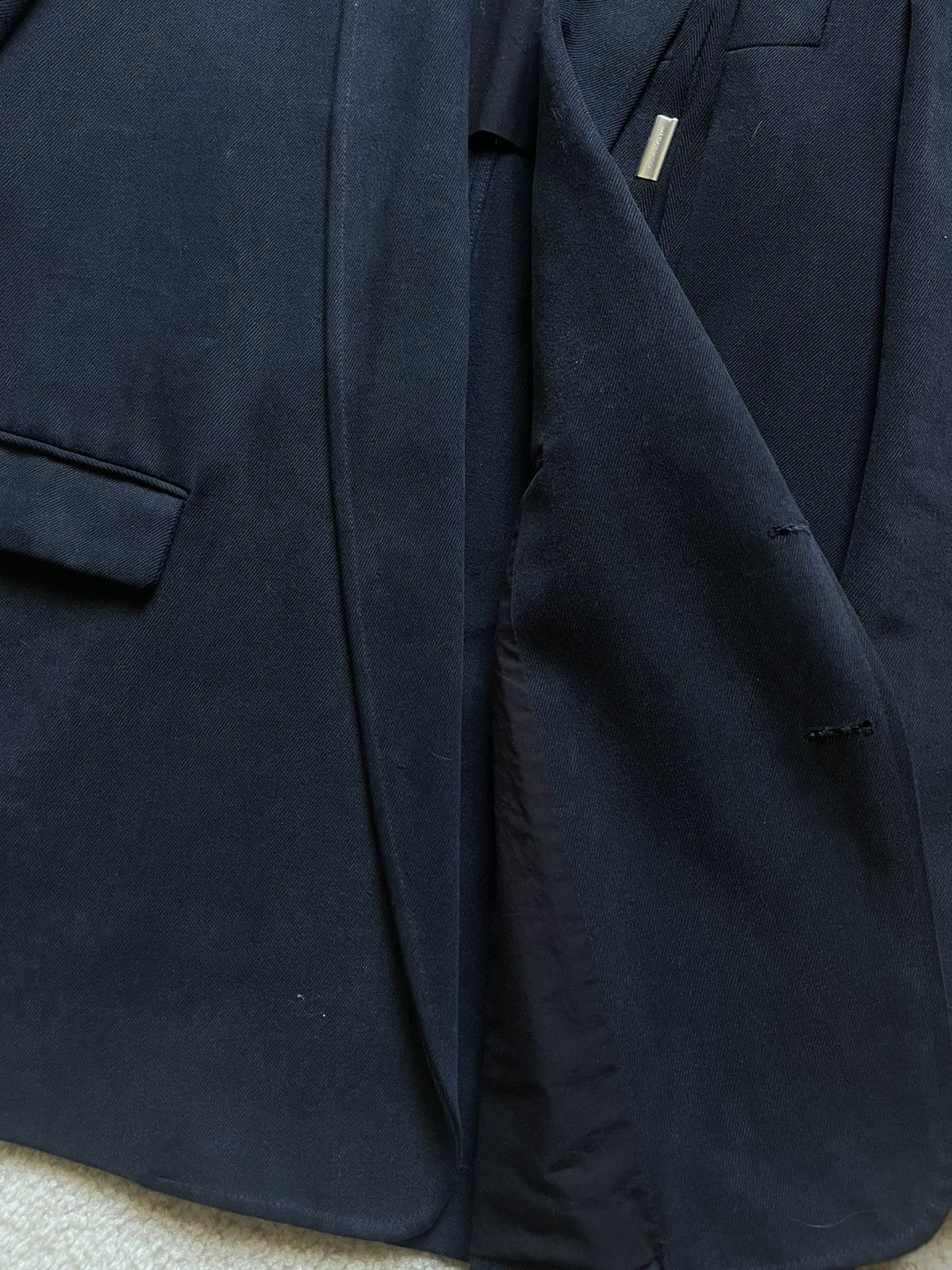 Ann Demeulemeester ANN DEMEULEMEESTER AGNES SLOUCHY JACKET FADED DENIM Size 36R - 3 Thumbnail